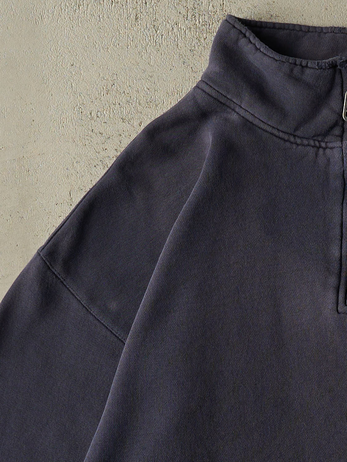 Vintage 90s Faded Navy Fila Quarter Zip Sweater (L/XL)