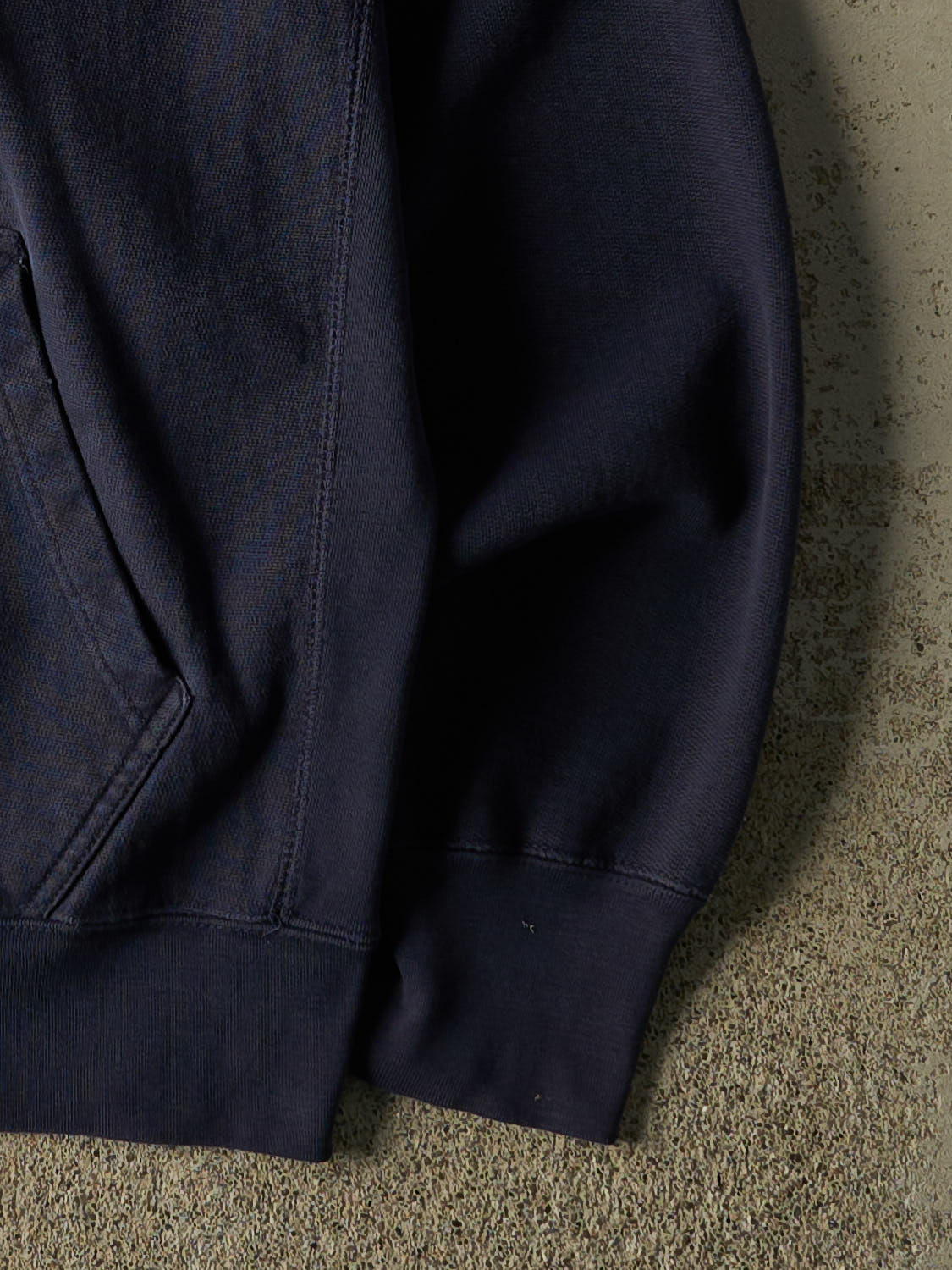 Vintage 90s Navy Blue University of Michigan Embroidered Hoodie (XL)