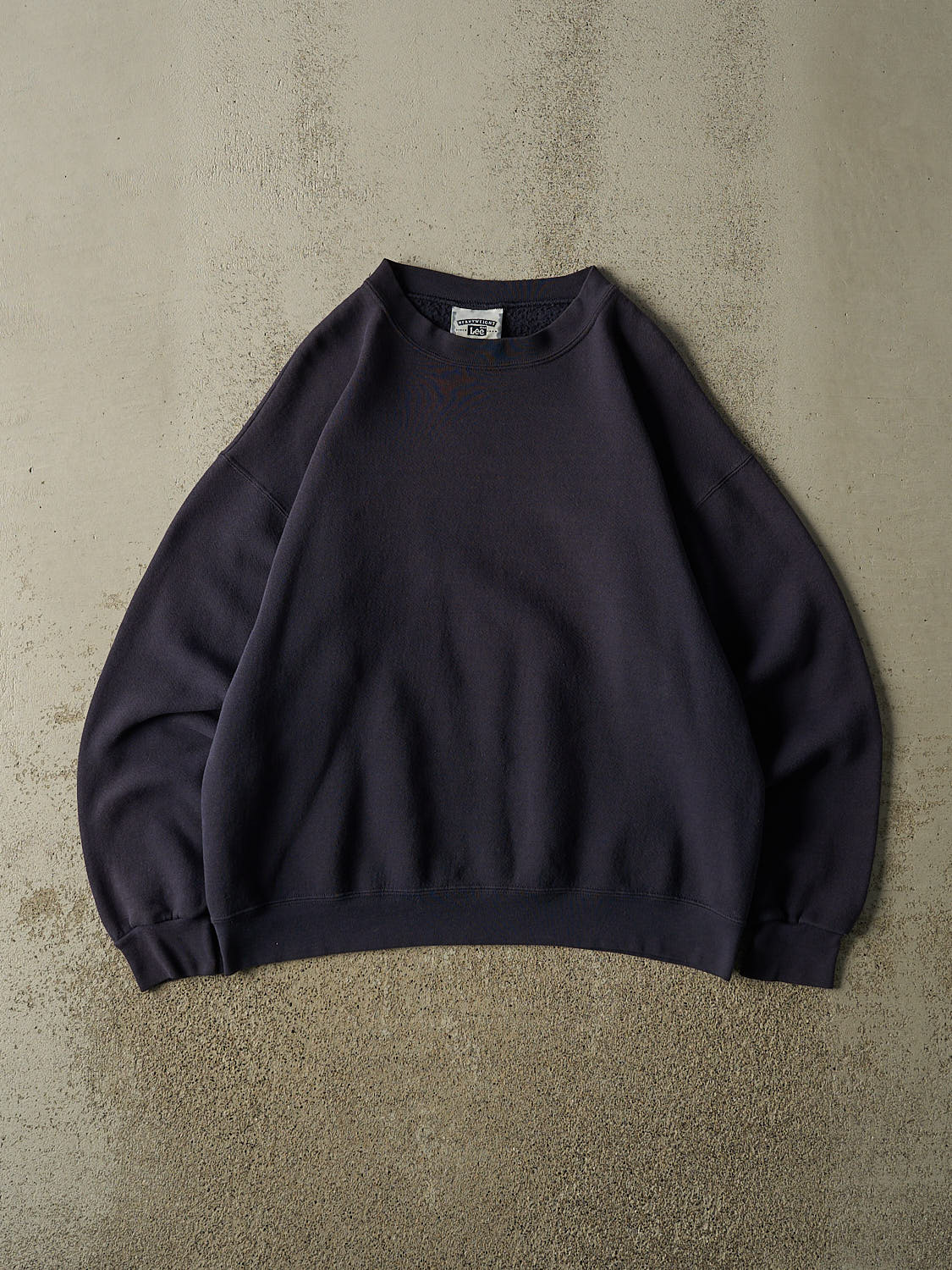 Vintage 90s Navy Blue Blank Crewneck (L/XL)