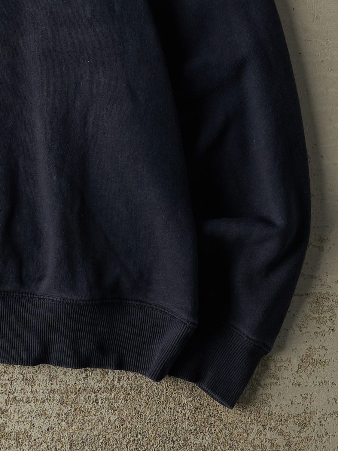 Vintage Y2K Navy Blue Nike Embroidered Swoosh Crewneck (S/M)