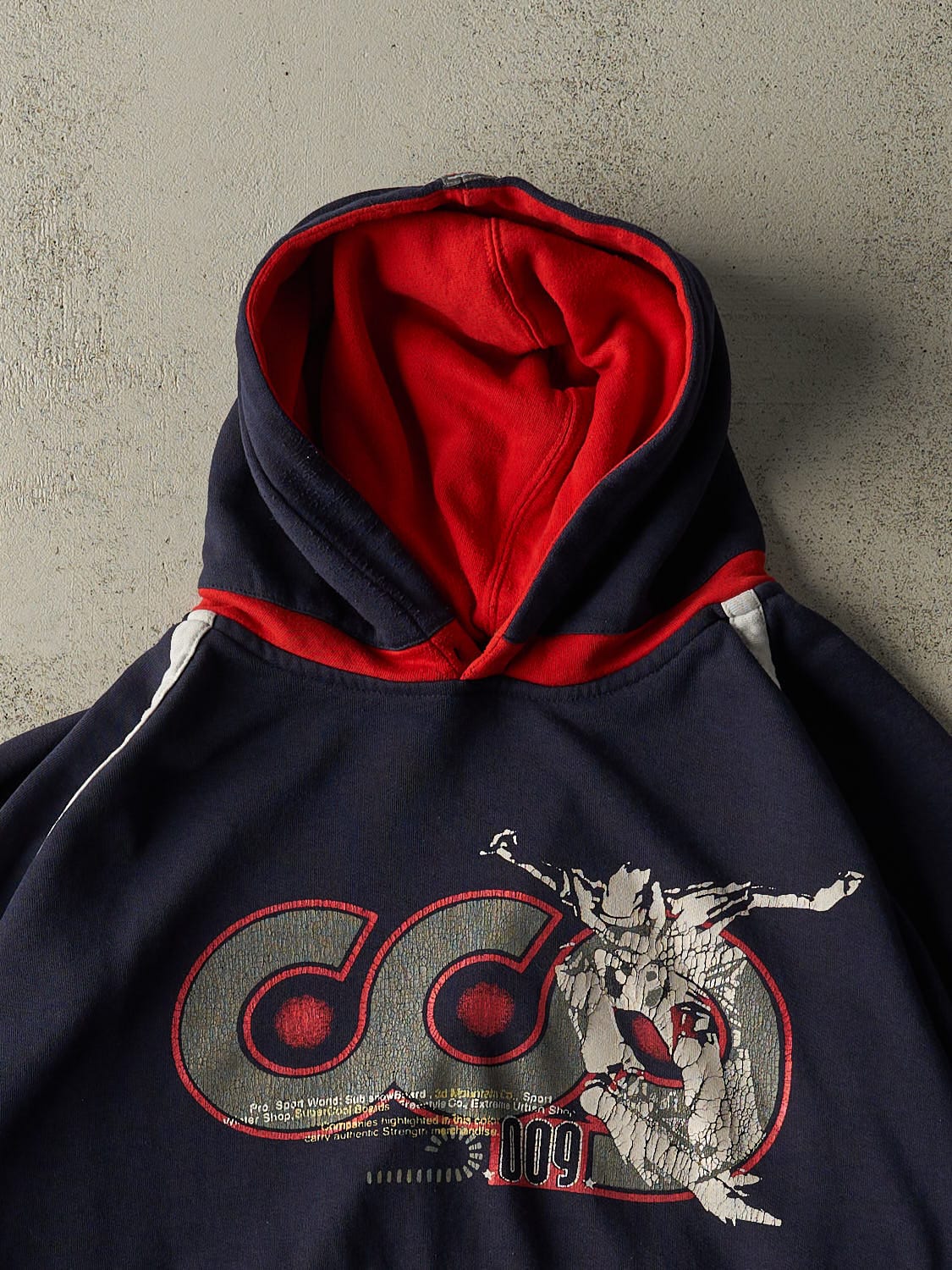 Vintage 90s Navy Blue No Boundaries Hoodie (M)