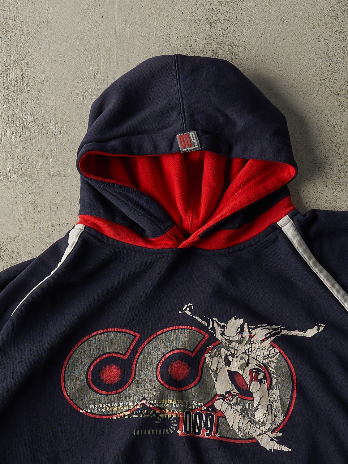 Vintage 90s Navy Blue No Boundaries Hoodie (M)