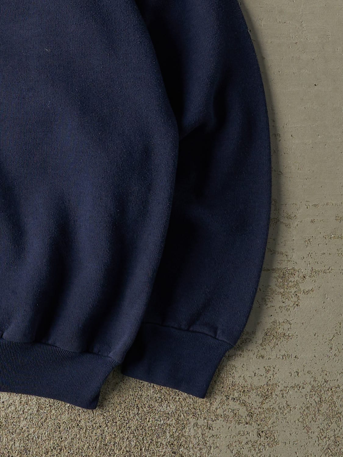 Vintage 90s Navy Blue Fila Logo Crewneck (M)