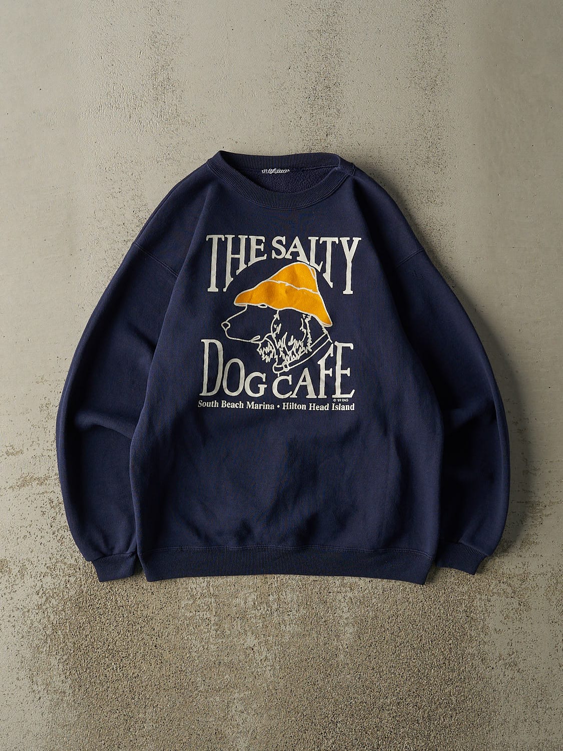 Vintage 89' Navy Blue The Salty Dog Cafe Crewneck (S/M)
