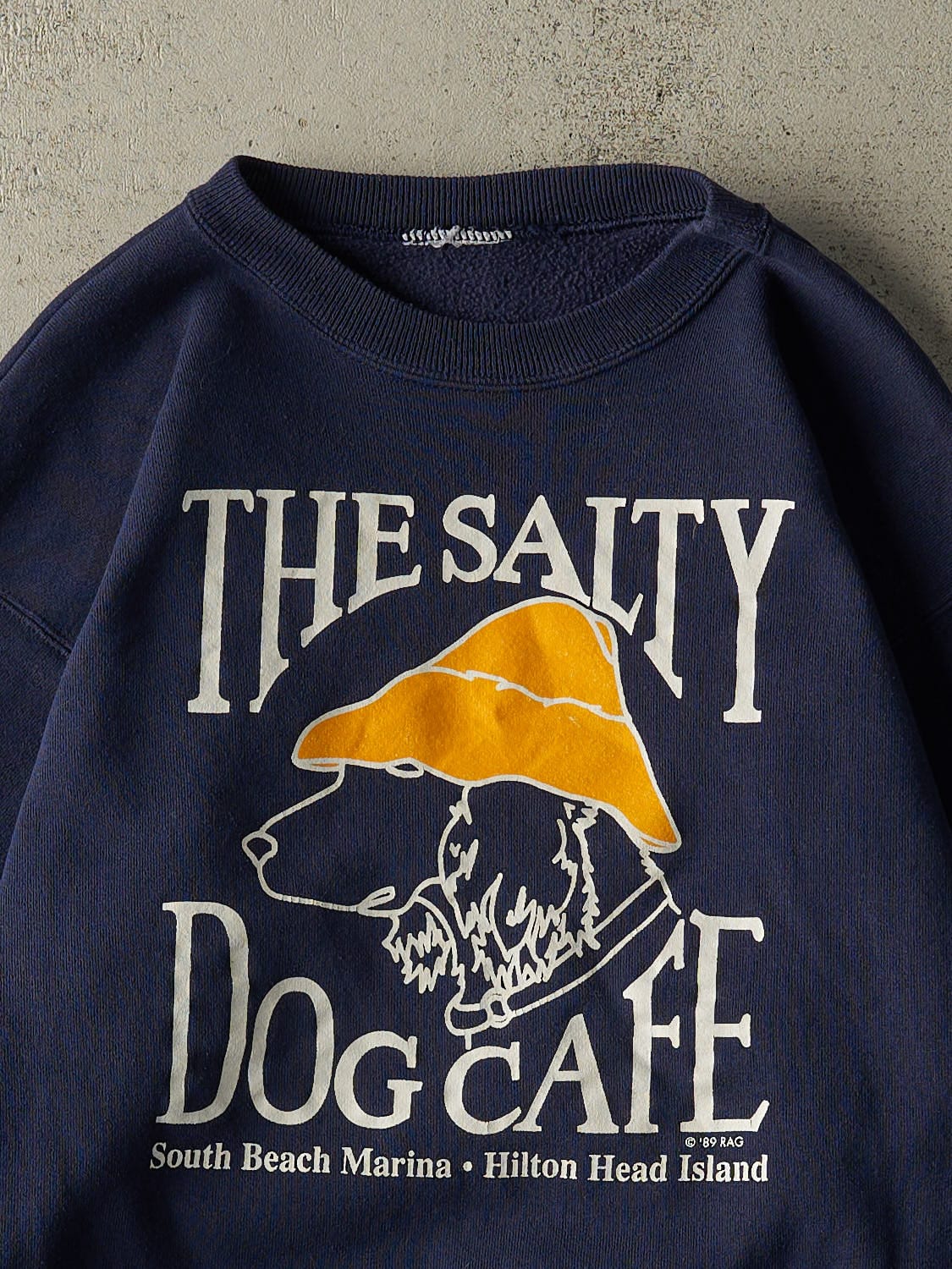 Vintage 89' Navy Blue The Salty Dog Cafe Crewneck (S/M)