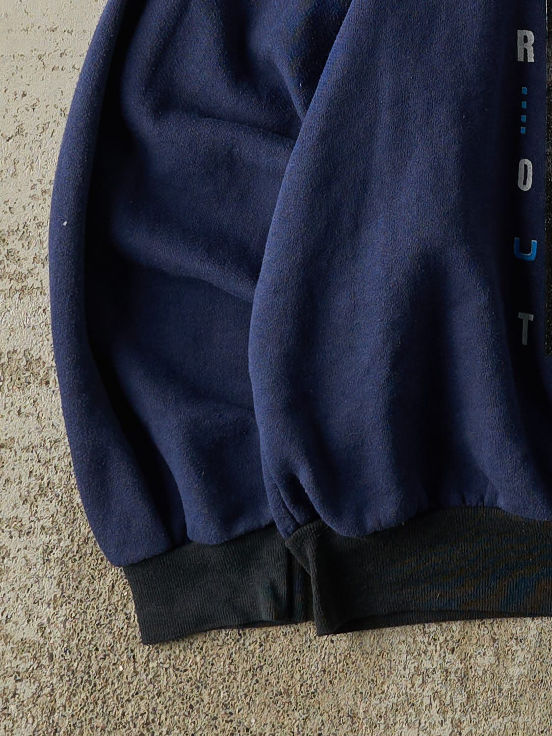 Vintage 80s Navy Blue Power Out Ski Crewneck (XS/S)