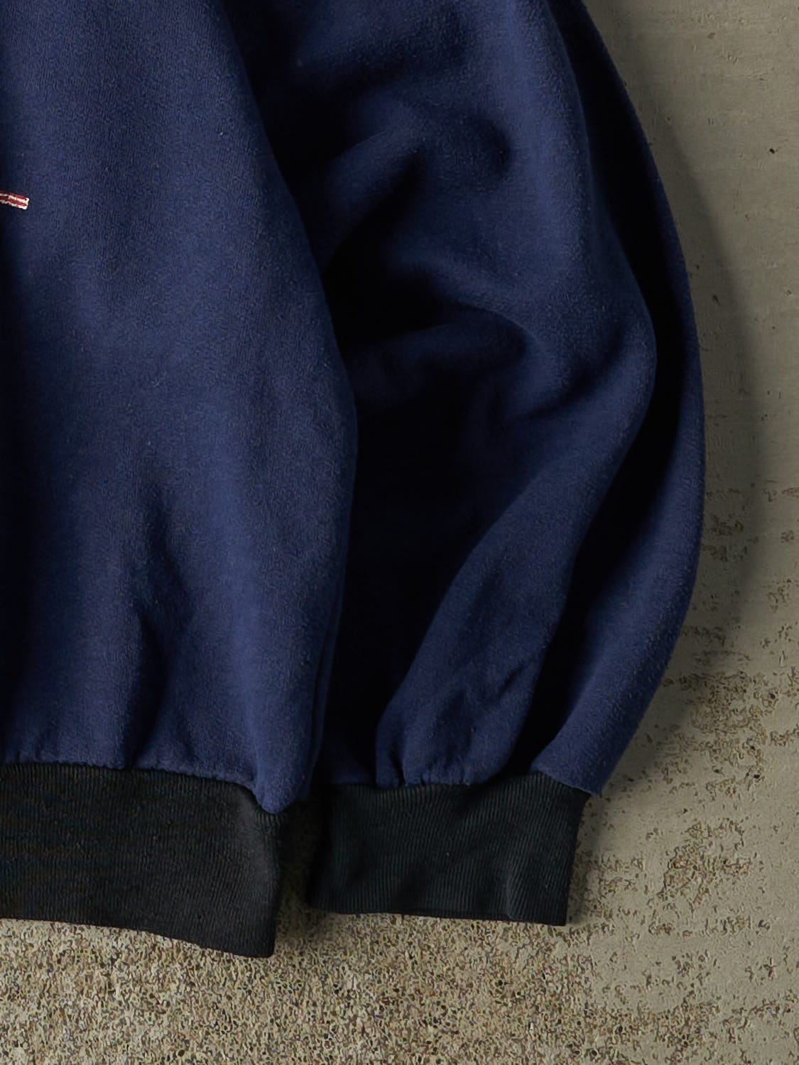 Vintage 80s Navy Blue Power Out Ski Crewneck (XS/S)