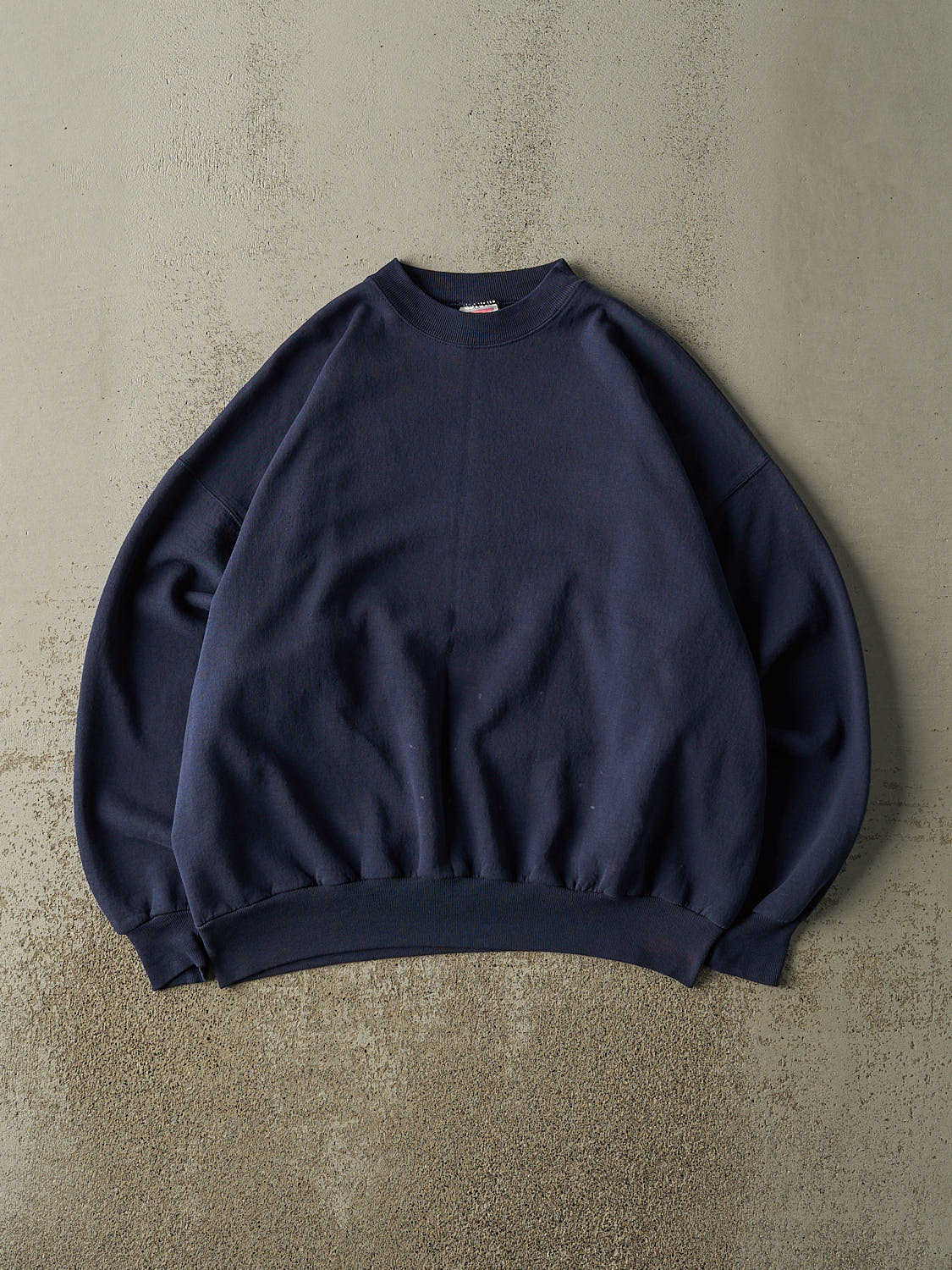 Vintage 90s Navy Blue Blank Crewneck (L/XL)