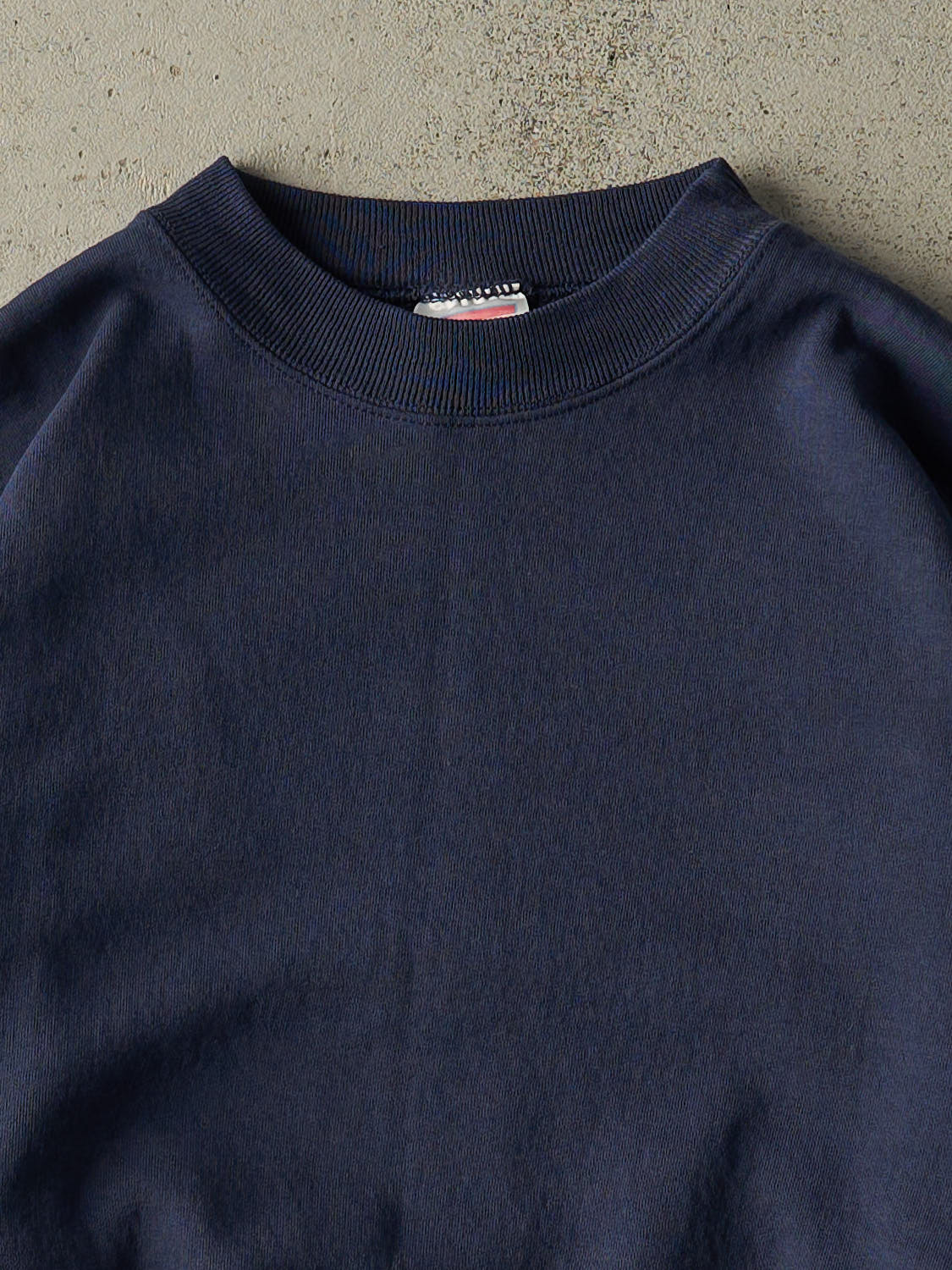 Vintage 90s Navy Blue Blank Crewneck (L/XL)