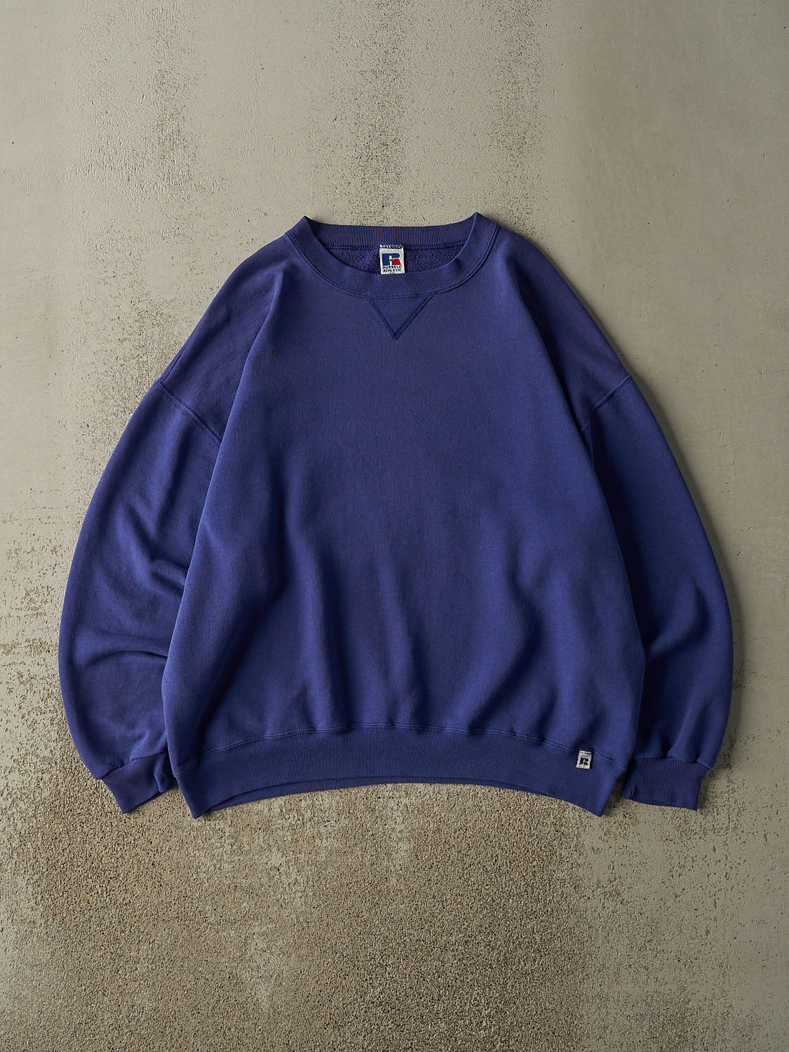 Vintage 90s Blue Russell Athletic Blank Crewneck (XL)