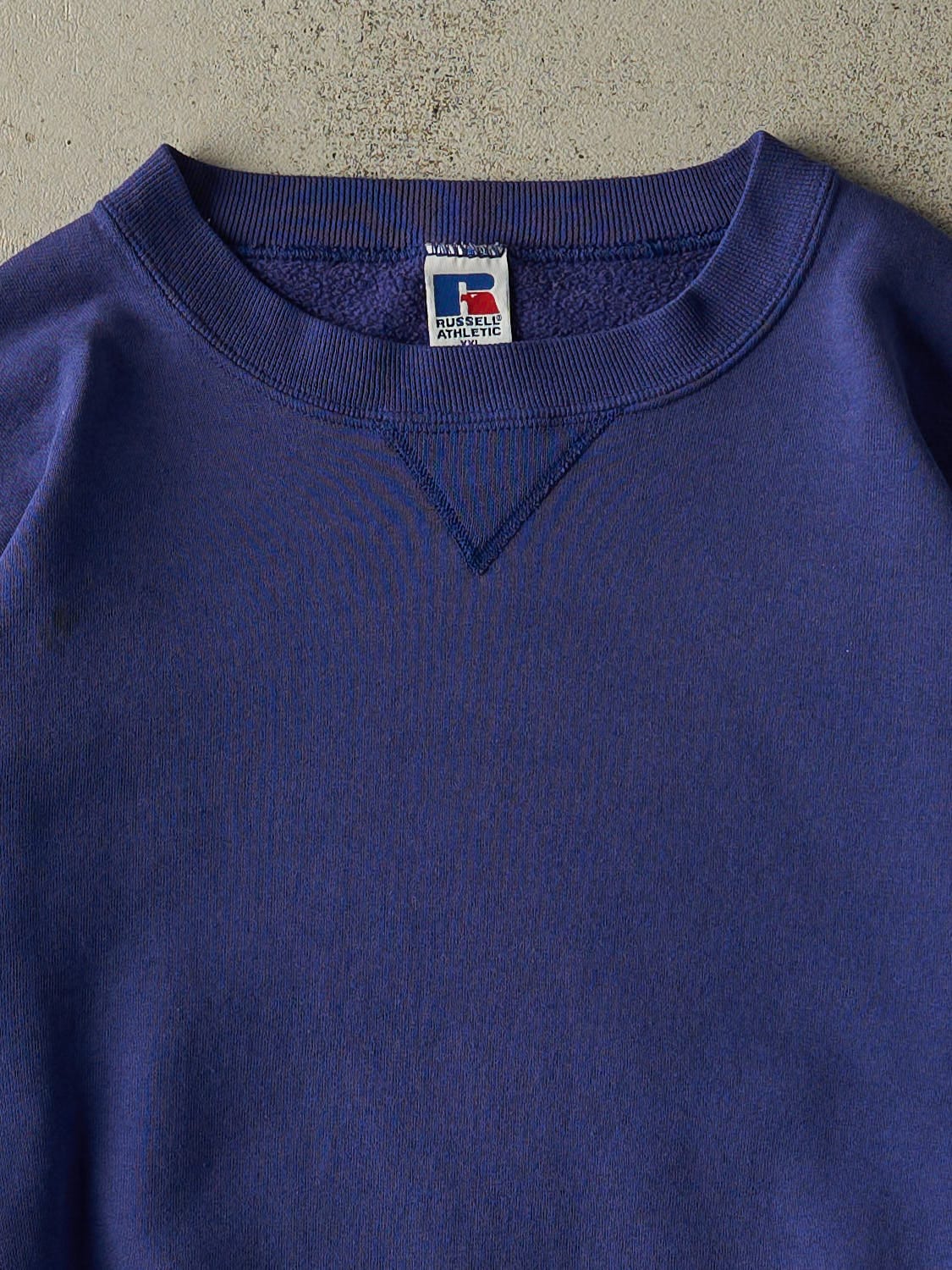 Vintage 90s Blue Russell Athletic Blank Crewneck (XL)