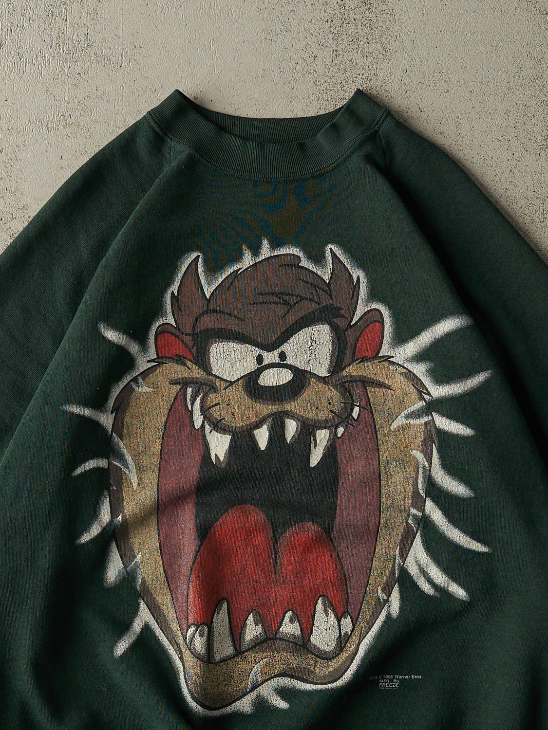 Vintage 95' Green Tasmanian Devil Crewneck (M)