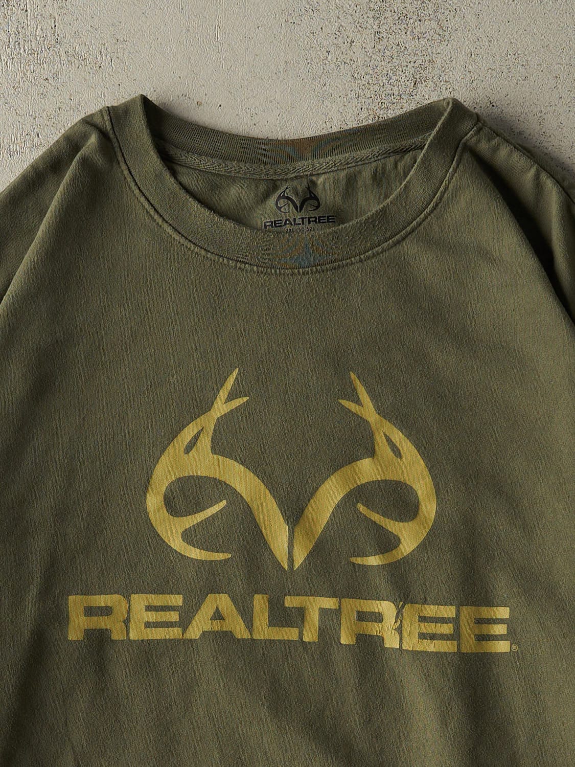 Vintage Y2K Green Realtree Logo Crewneck (XXL)