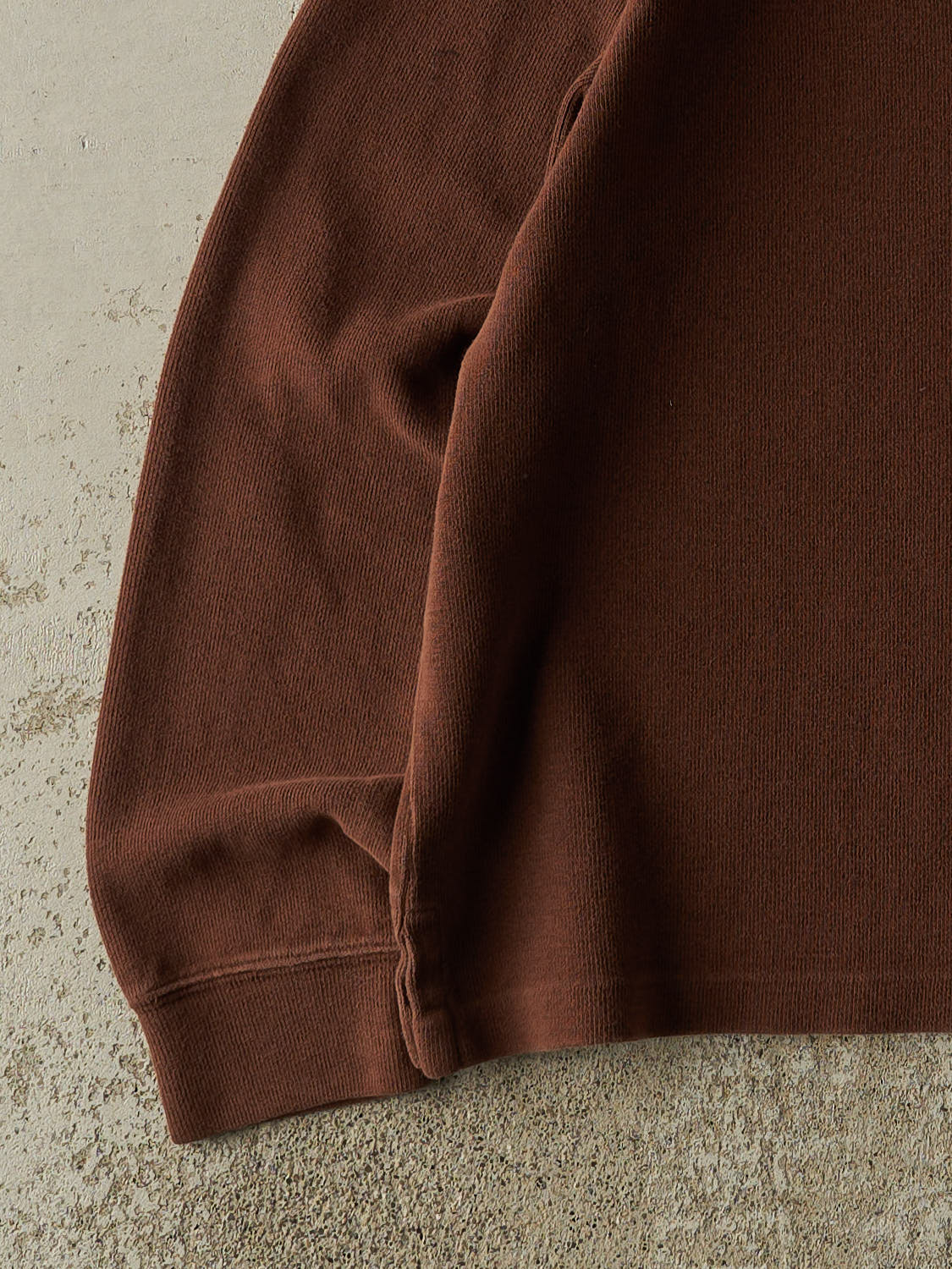 Vintage 90s Brown Polo Ralph Lauren Embroidered Quarter Zip Knit (S)