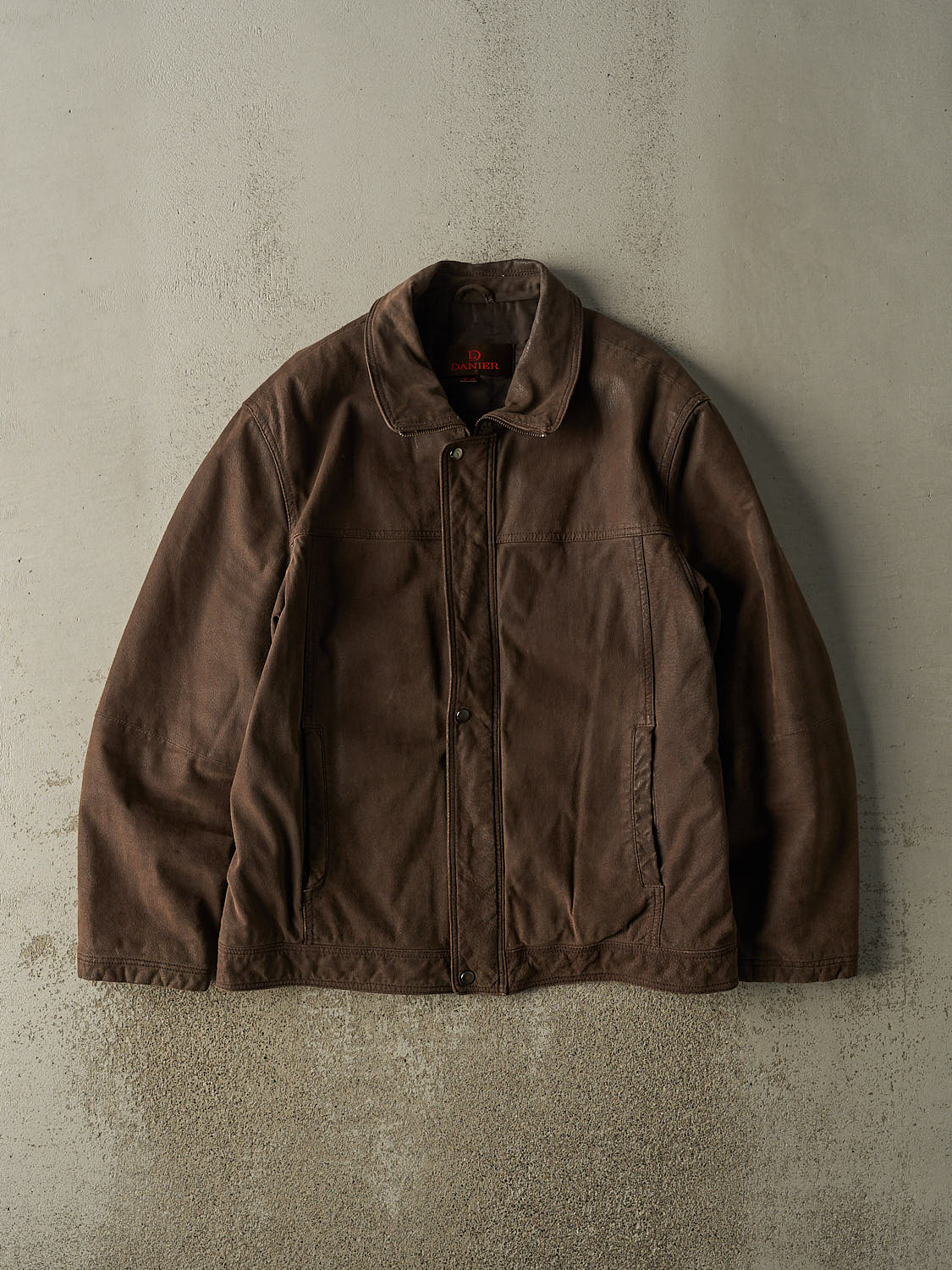 Vintage Y2K Brown Danier Suede Jacket (XL/XXL)