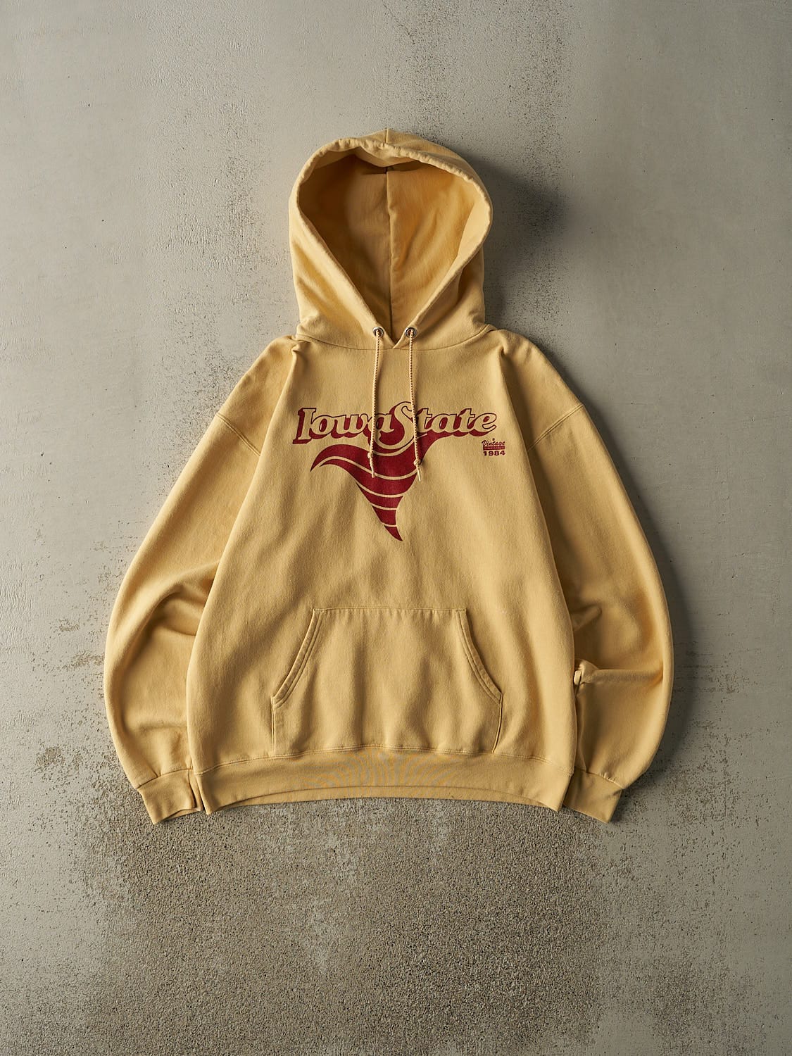Vintage Y2K Yellow Champion Iowa State Hoodie (M)