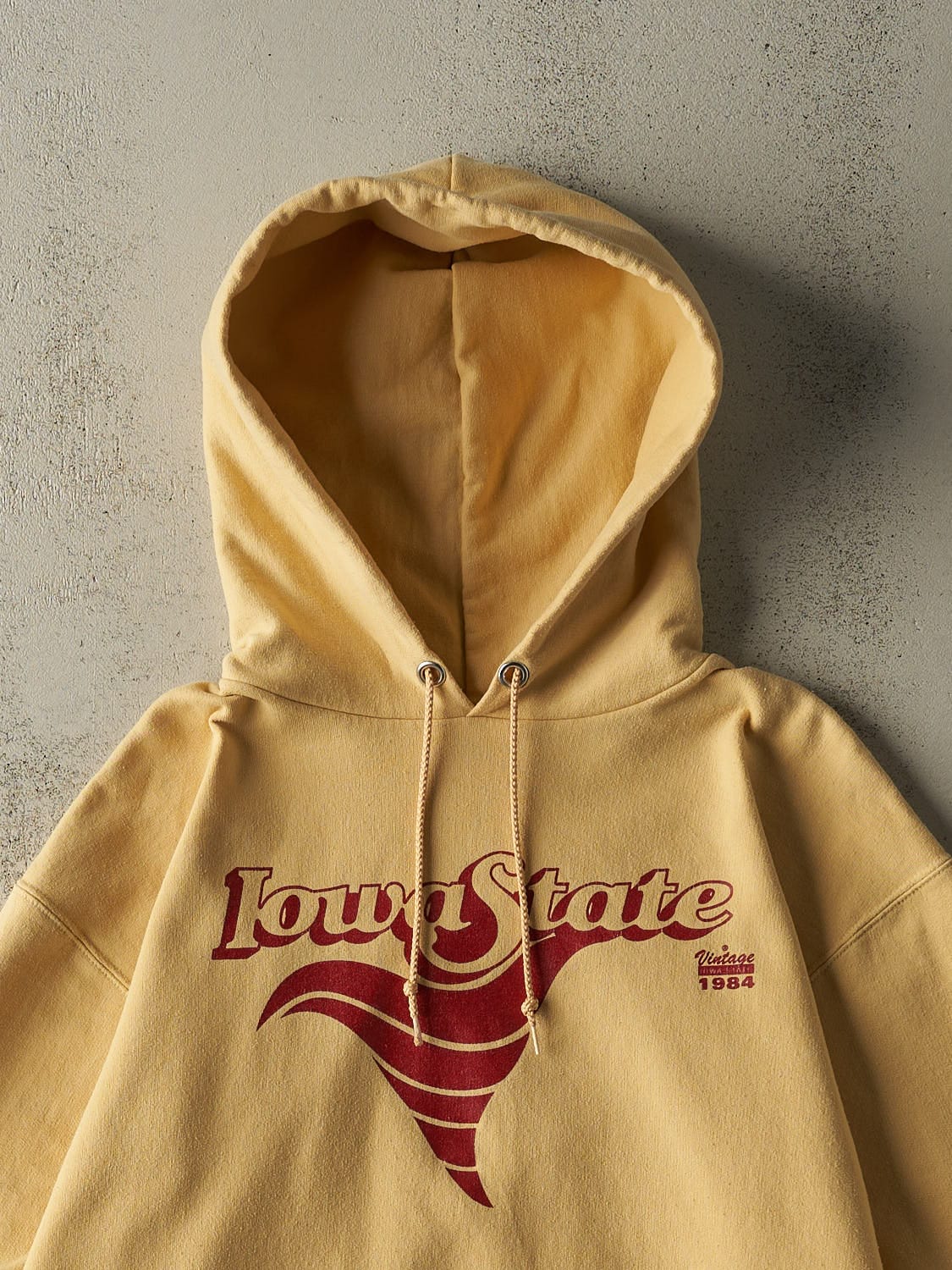 Vintage Y2K Yellow Champion Iowa State Hoodie (M)