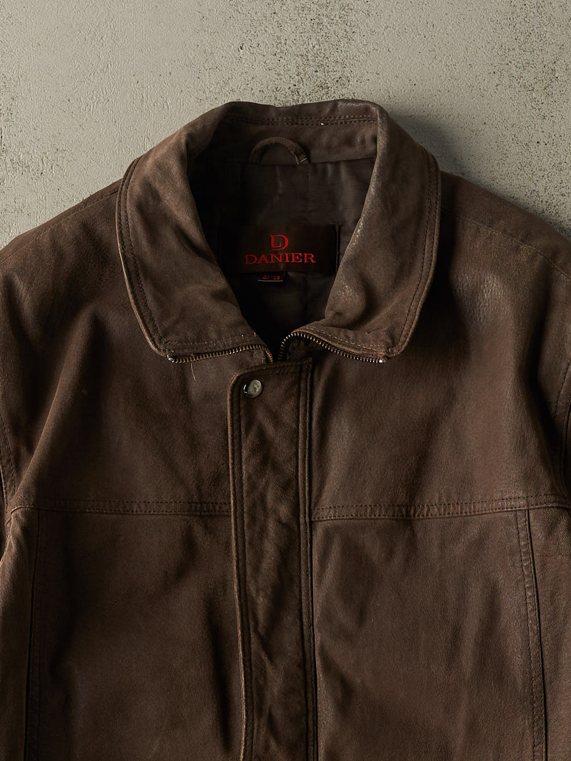 Vintage Y2K Brown Danier Suede Jacket (XL/XXL)