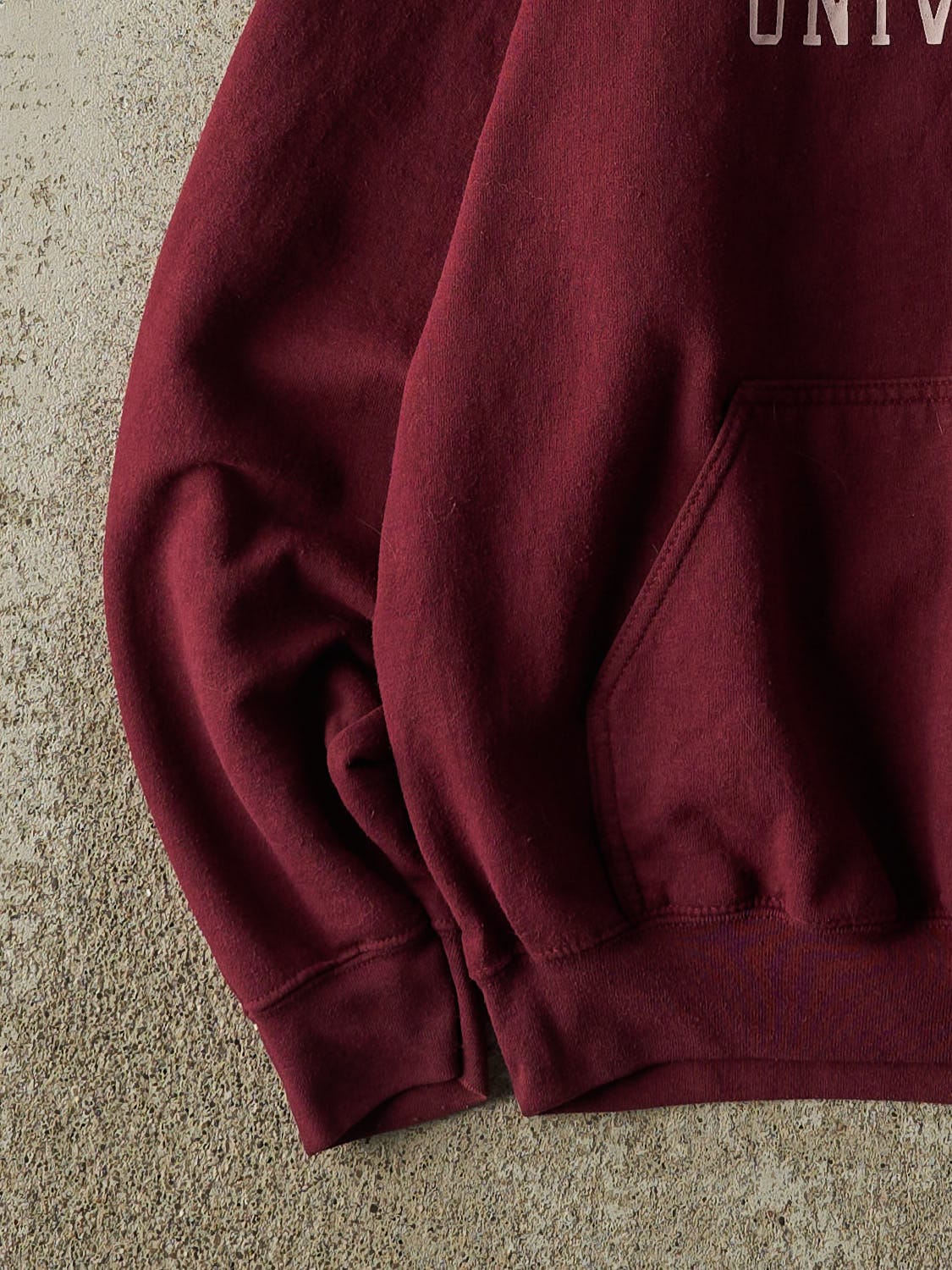 Vintage 90s Burgundy Oxford University Hoodie (M)