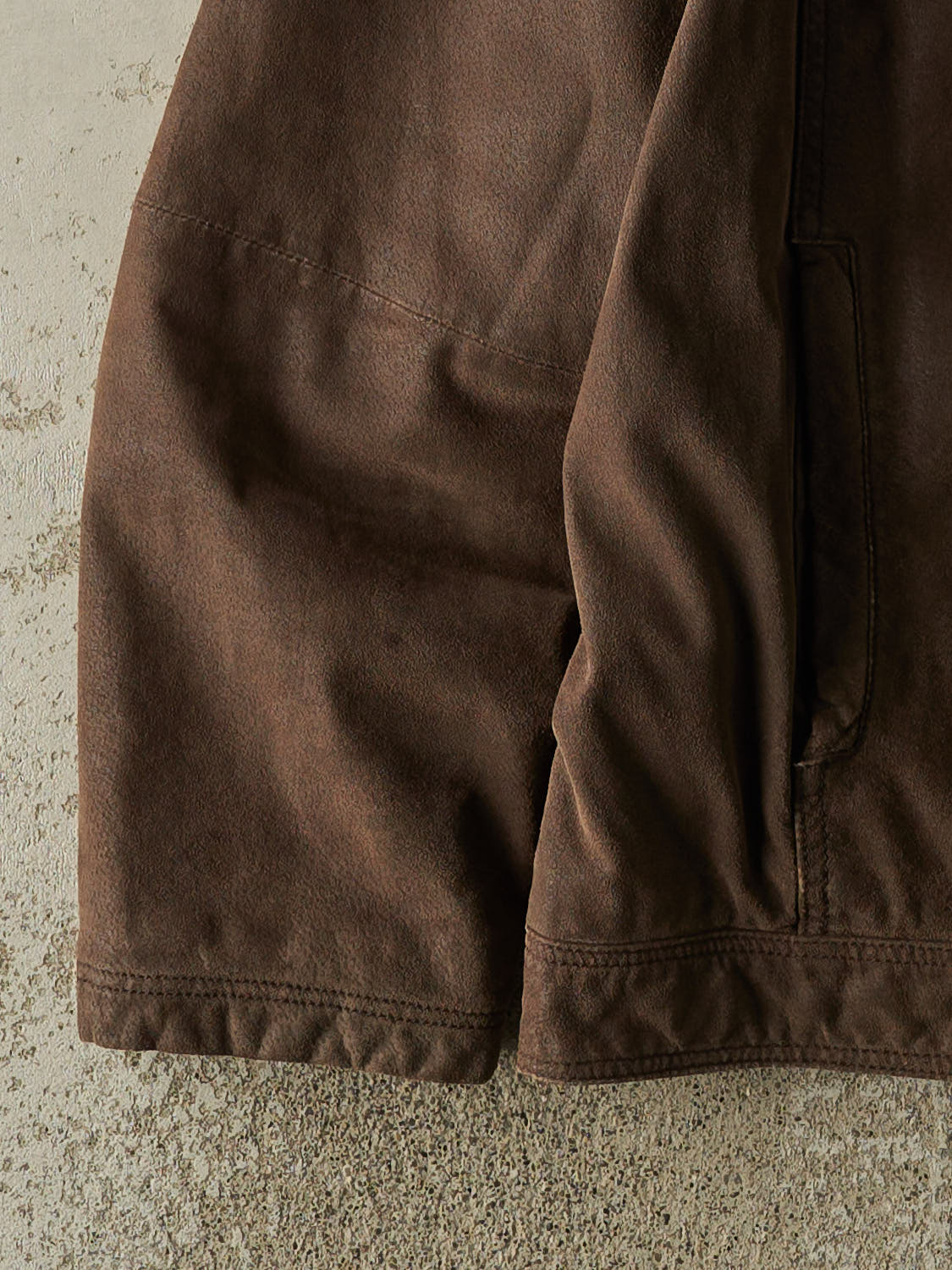 Vintage Y2K Brown Danier Suede Jacket (XL/XXL)