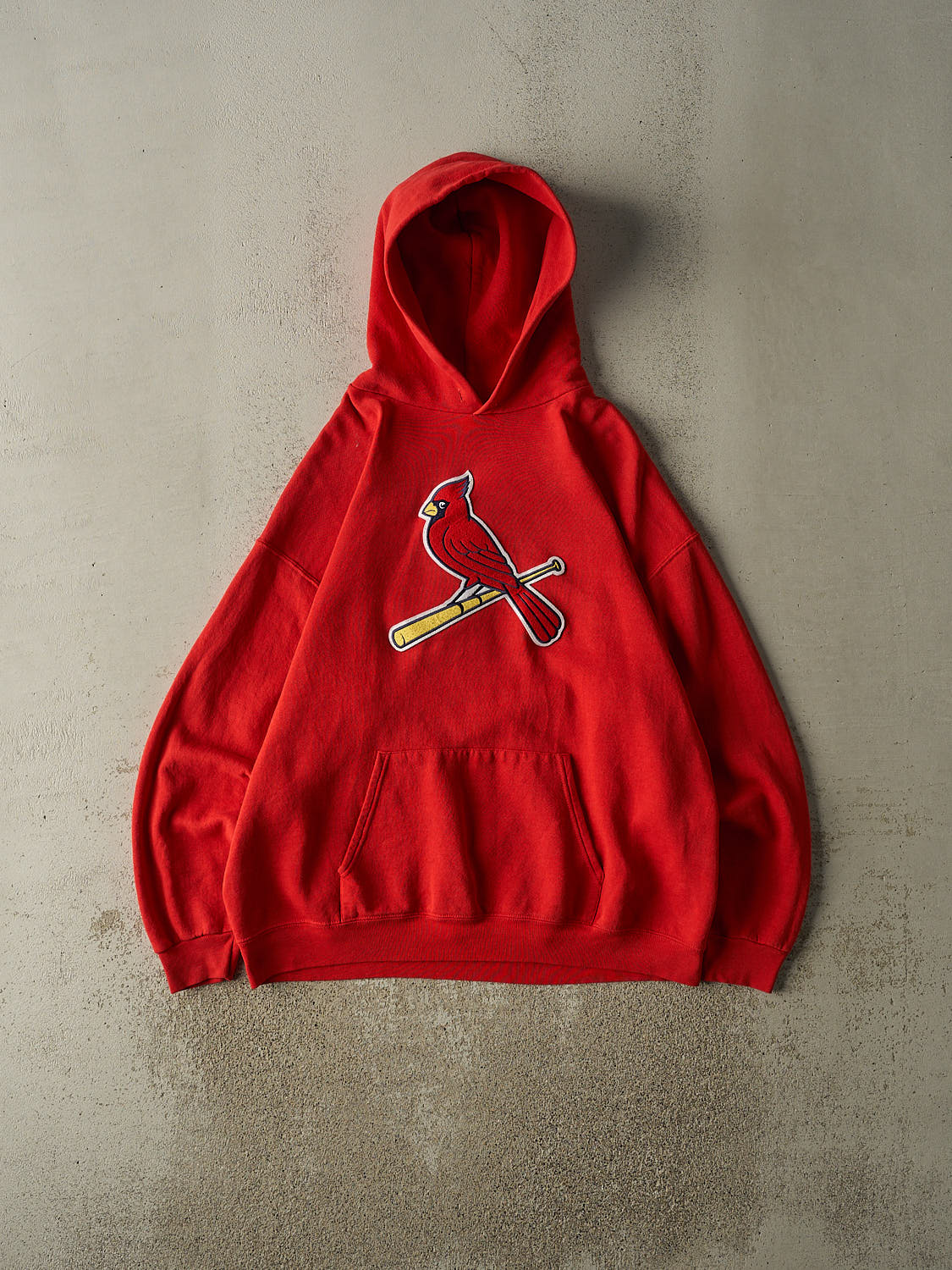 Vintage Y2K Red St Louis Cardinals Embroidered Hoodie (XL)