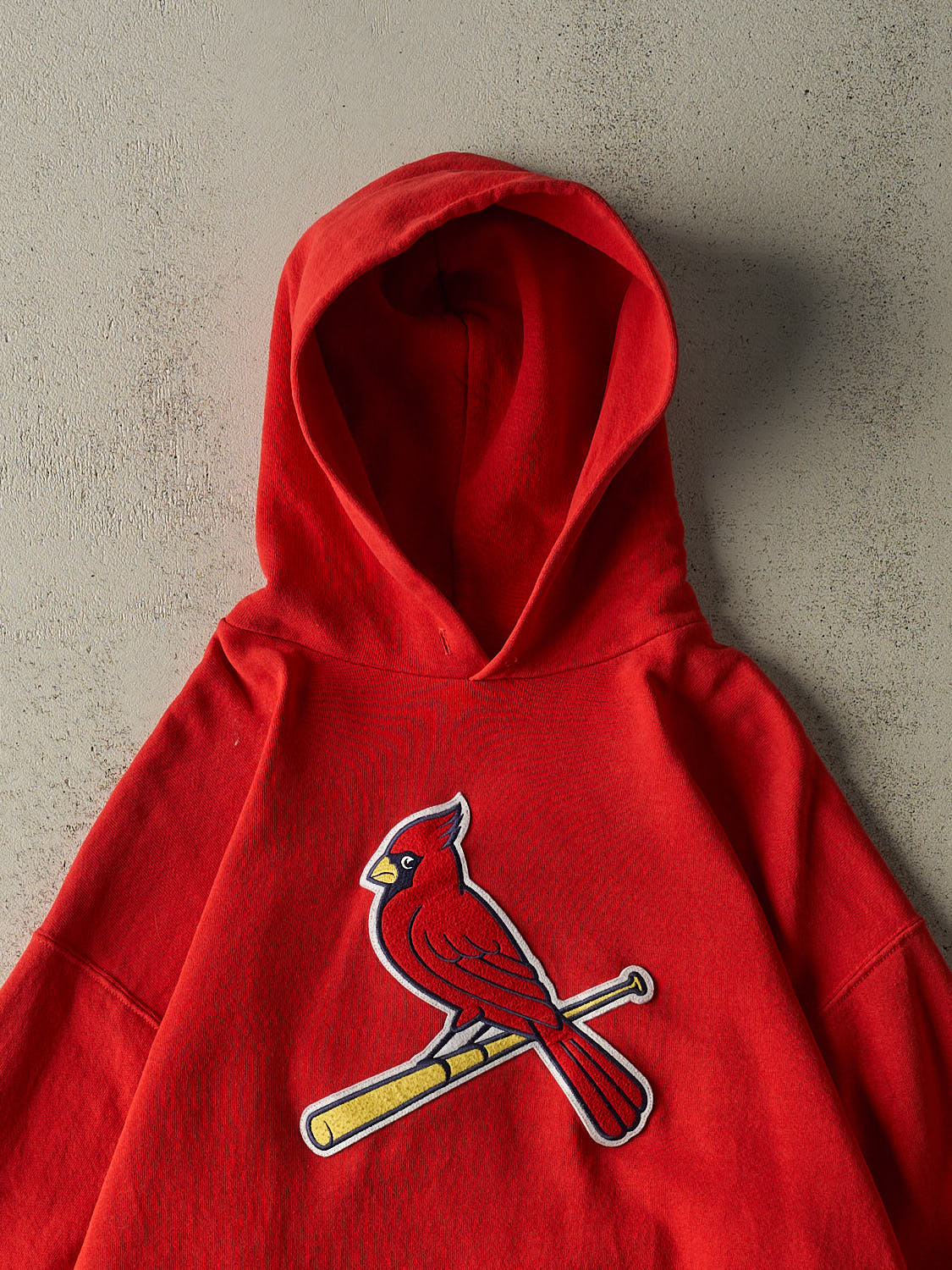 Vintage Y2K Red St Louis Cardinals Embroidered Hoodie (XL)
