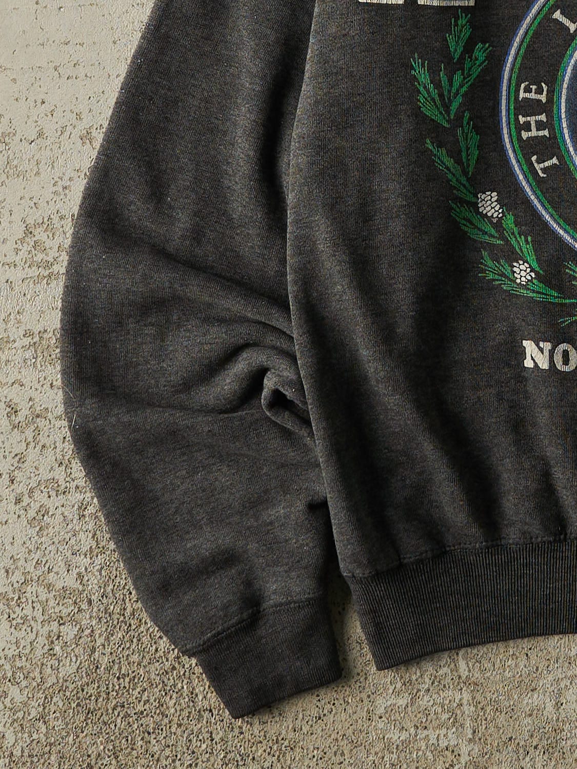 Vintage 80s Charcoal Grey Alaska Crewneck (M/L)