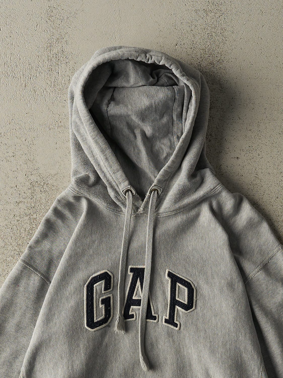 Vintage 90s Grey Gap Embroidered Hoodie (S)