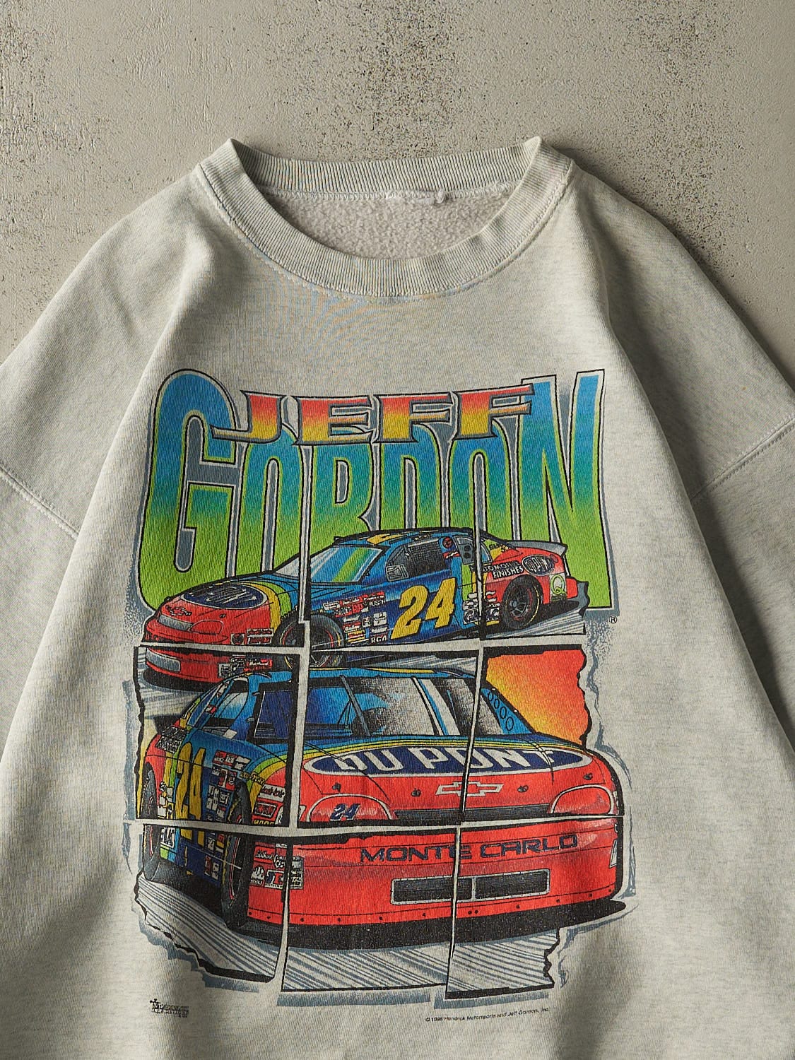 Vintage 96' Heather Grey Jeff Gordon Nascar Crewneck (L/XL)