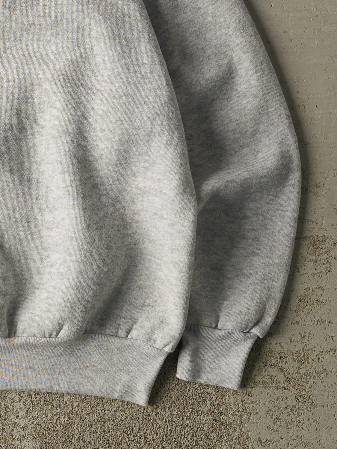 Vintage 80s Heather Grey Ohio State University Buckeyes Embroidered Crewneck (S)