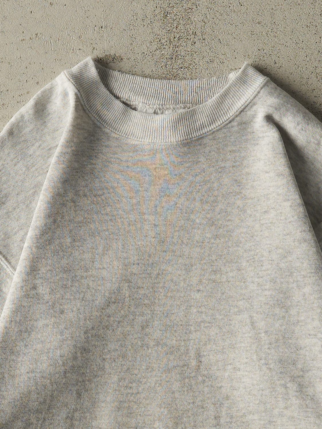 Vintage 90s Heather Grey Blank Crewneck (XS/S)