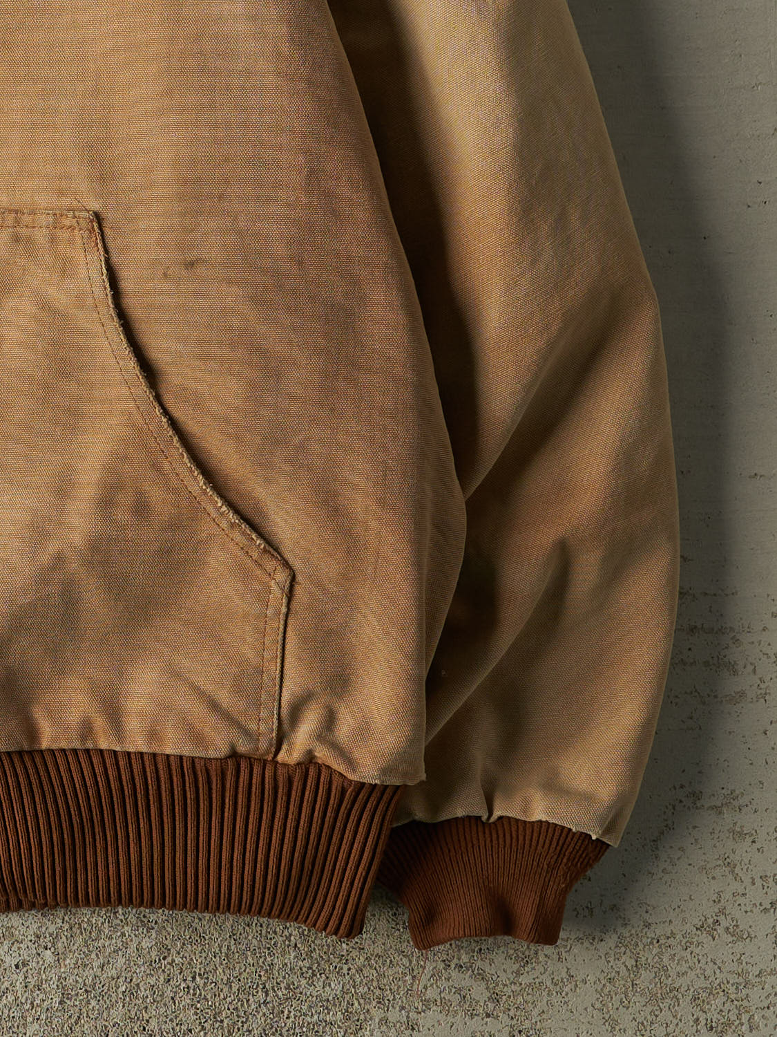 Vintage 90s Beige Carhartt Hooded Active Jacket (L/XL)