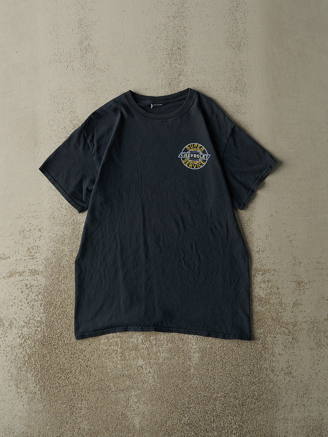 Vintage Y2K Faded Black Chevrolet Tee (XS/S)