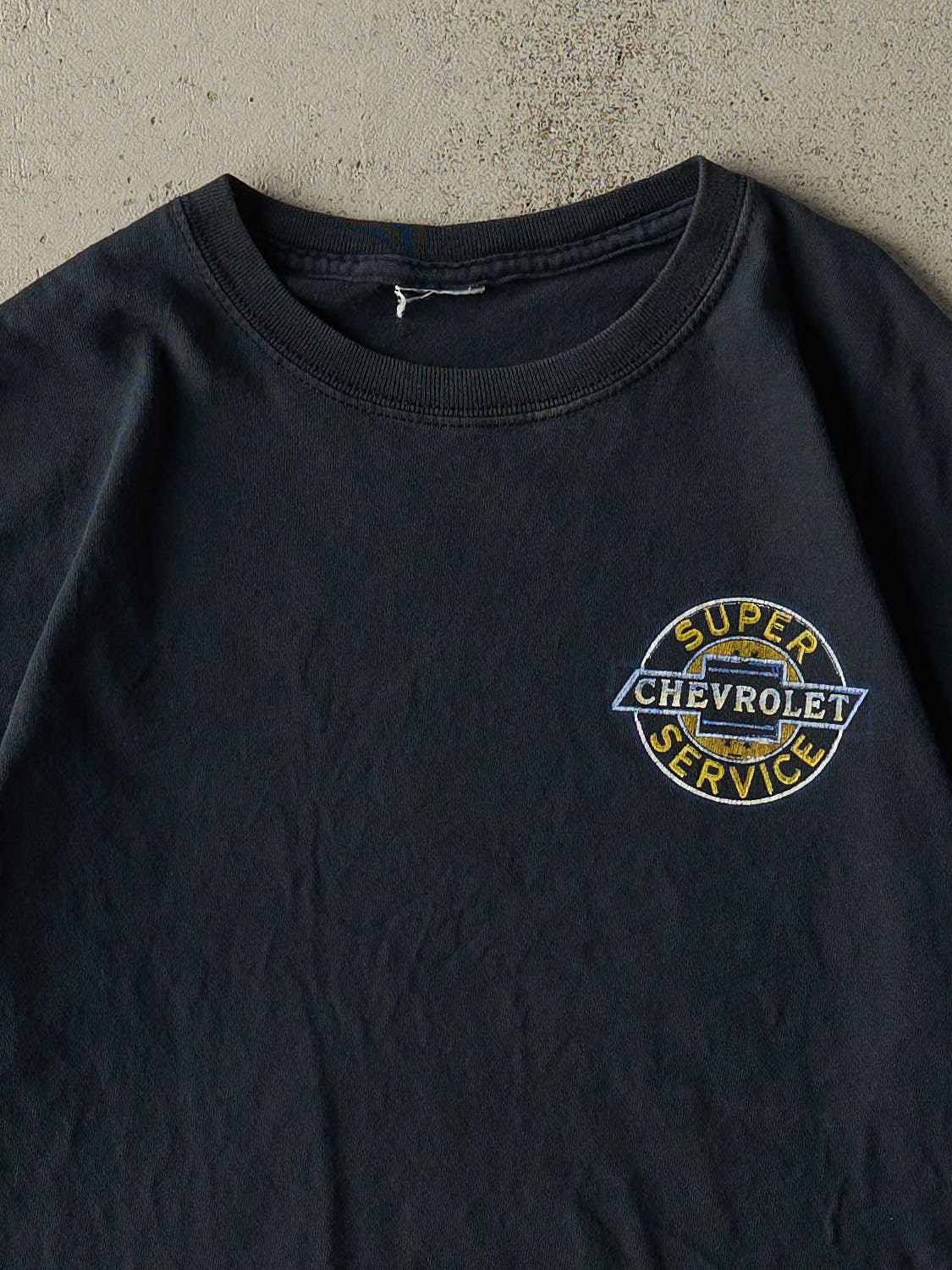 Vintage Y2K Faded Black Chevrolet Tee (XS/S)