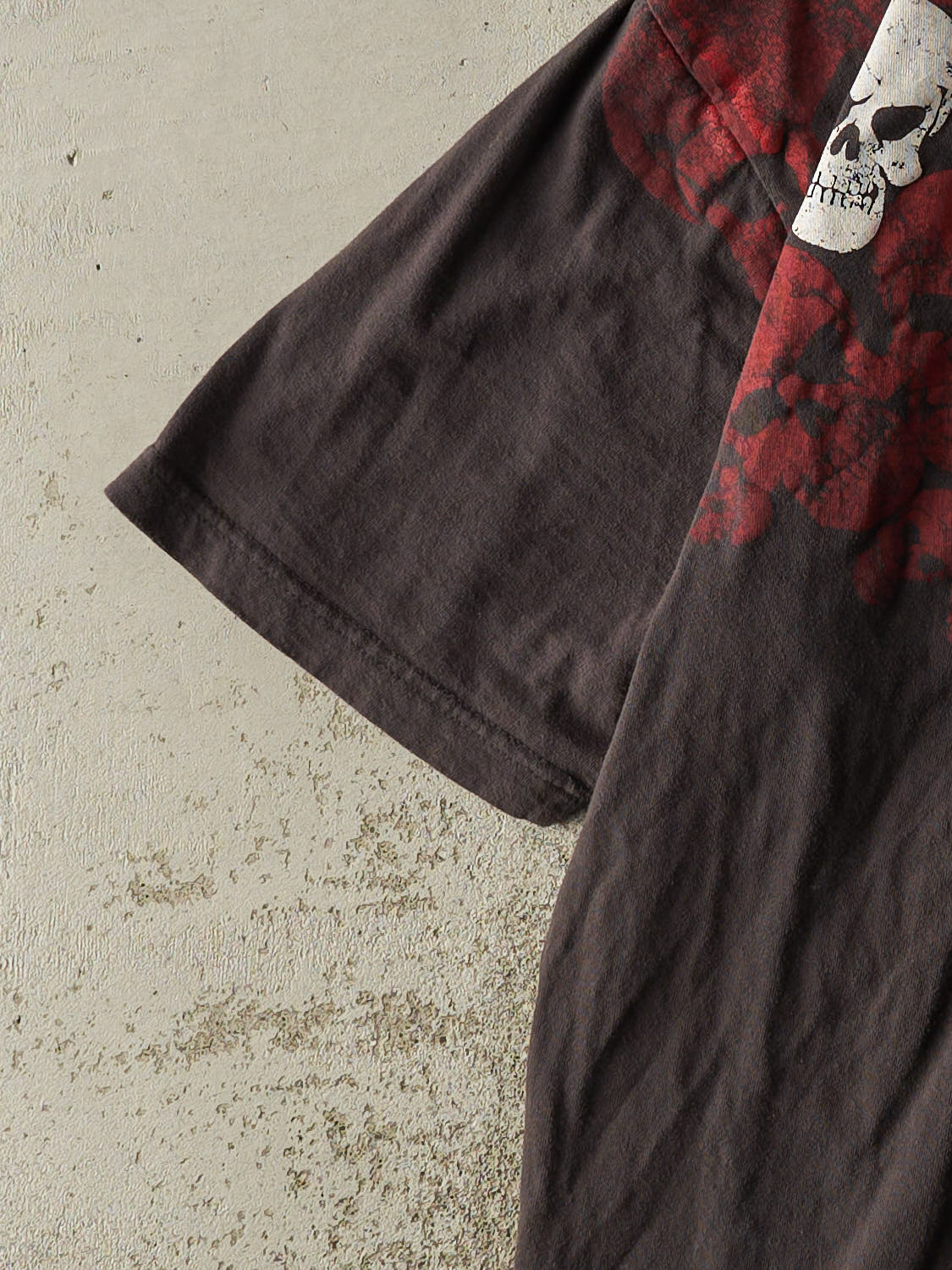 Vintage Y2K Faded Black Randy River Skull Tee (XL)