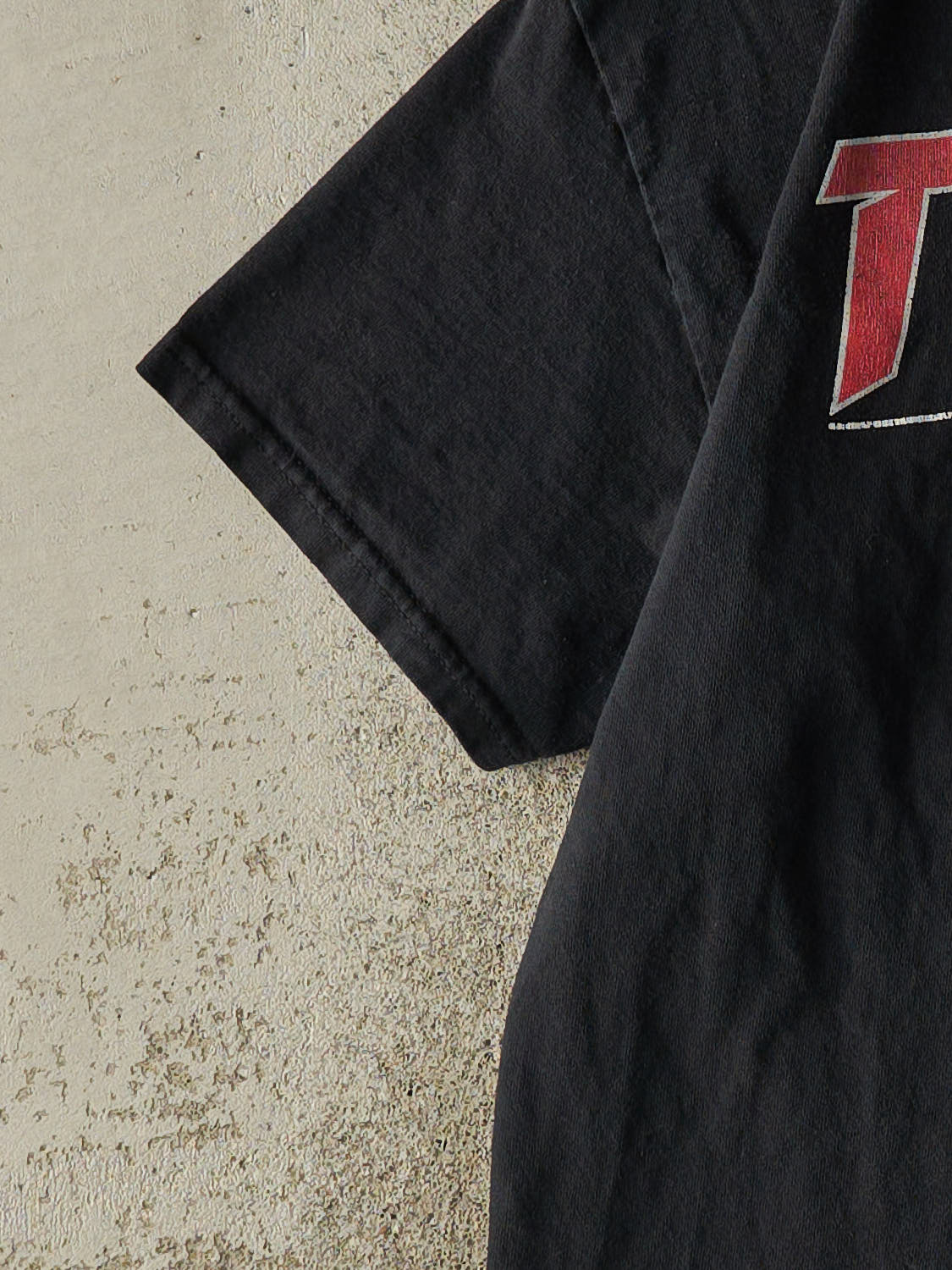 Vintage Y2K Black Thrasher Tee (S/M)