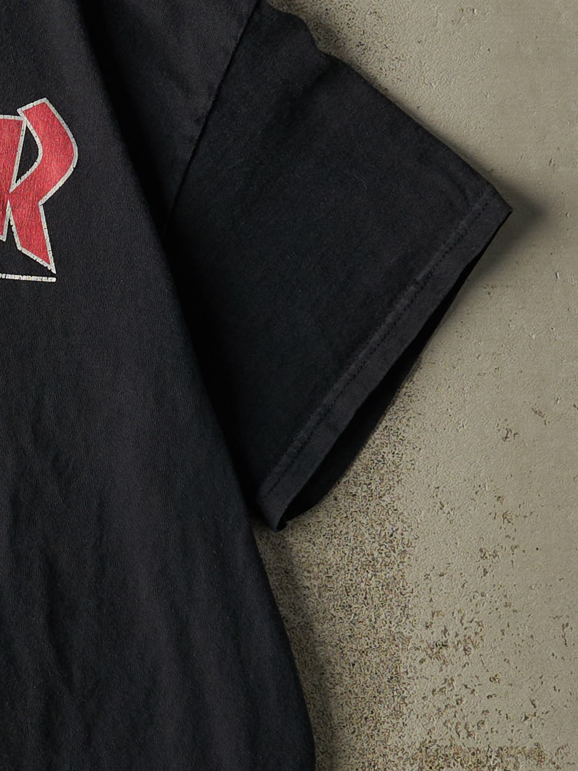 Vintage Y2K Black Thrasher Tee (S/M)