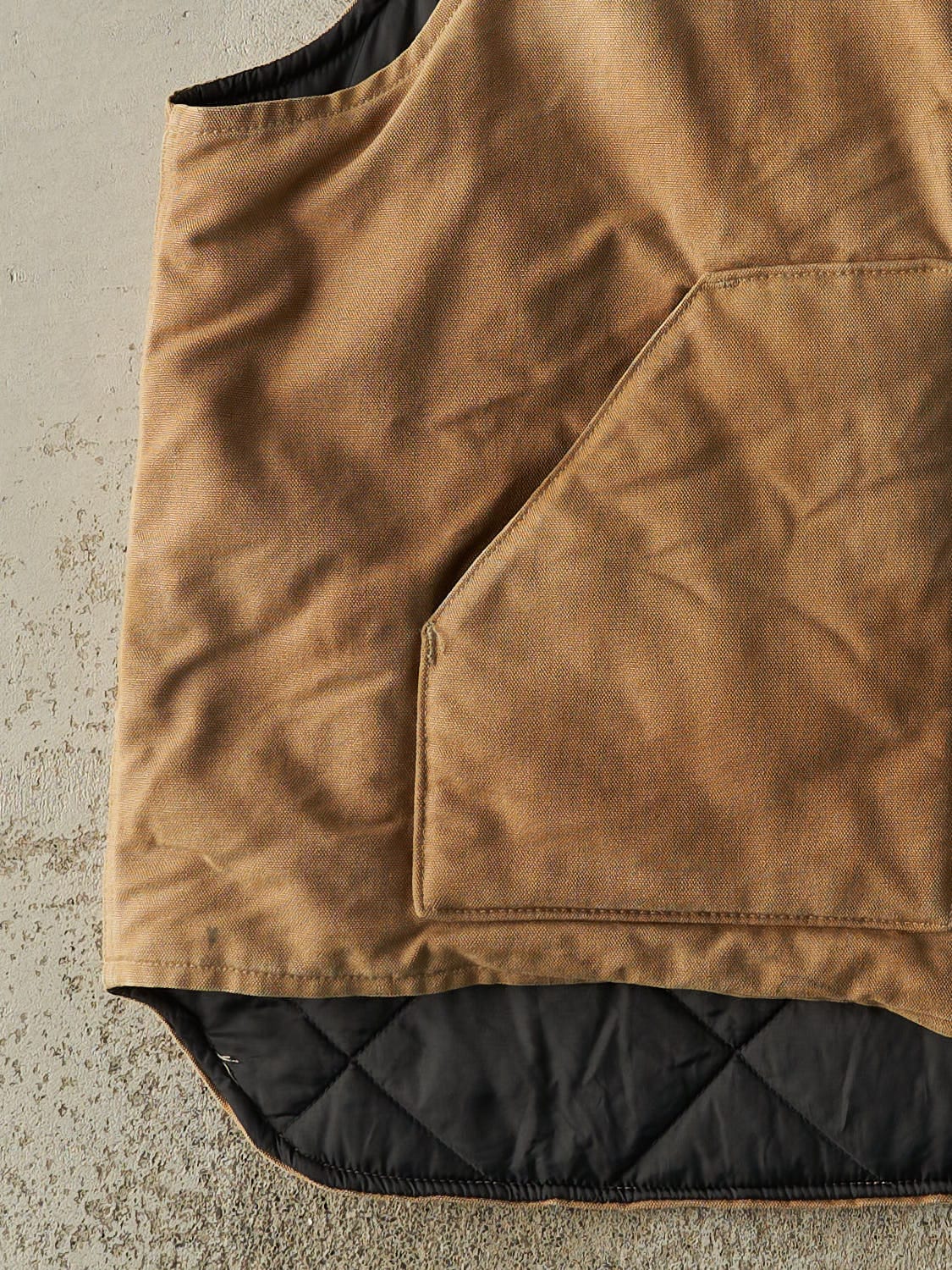 Vintage 90s Beige Carhartt Work Vest (XL/XXL)