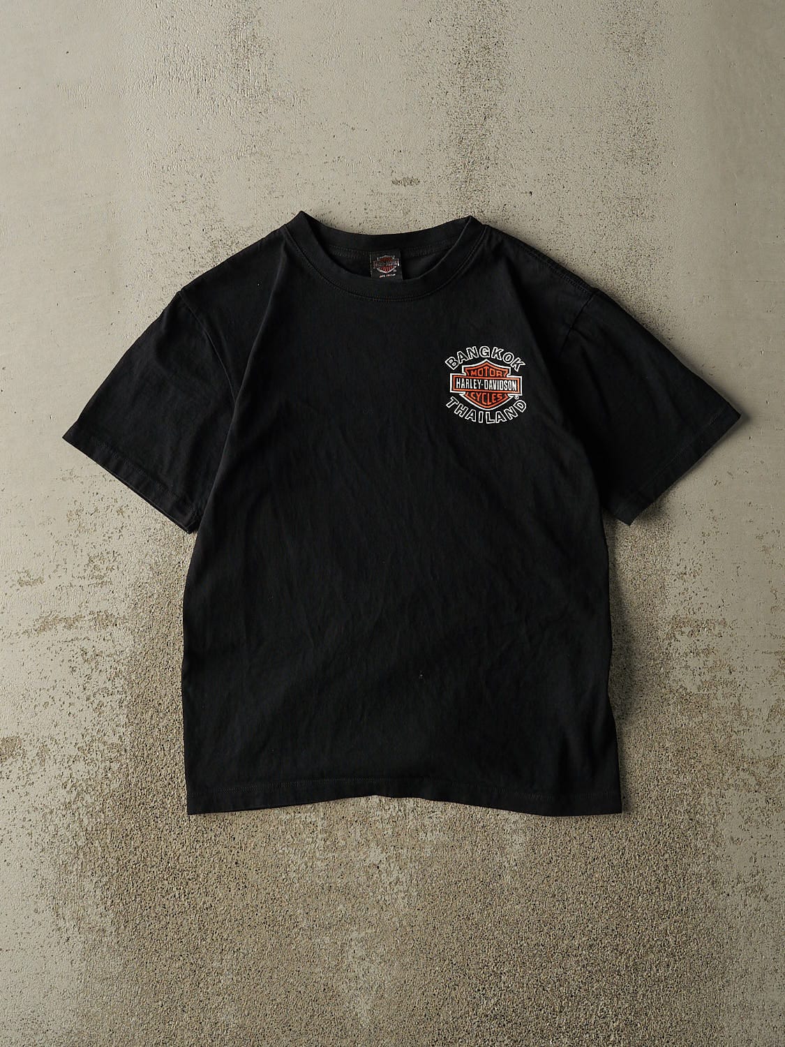 Vintage Y2K Black Harley Davidson Thailand Tee (S/M)