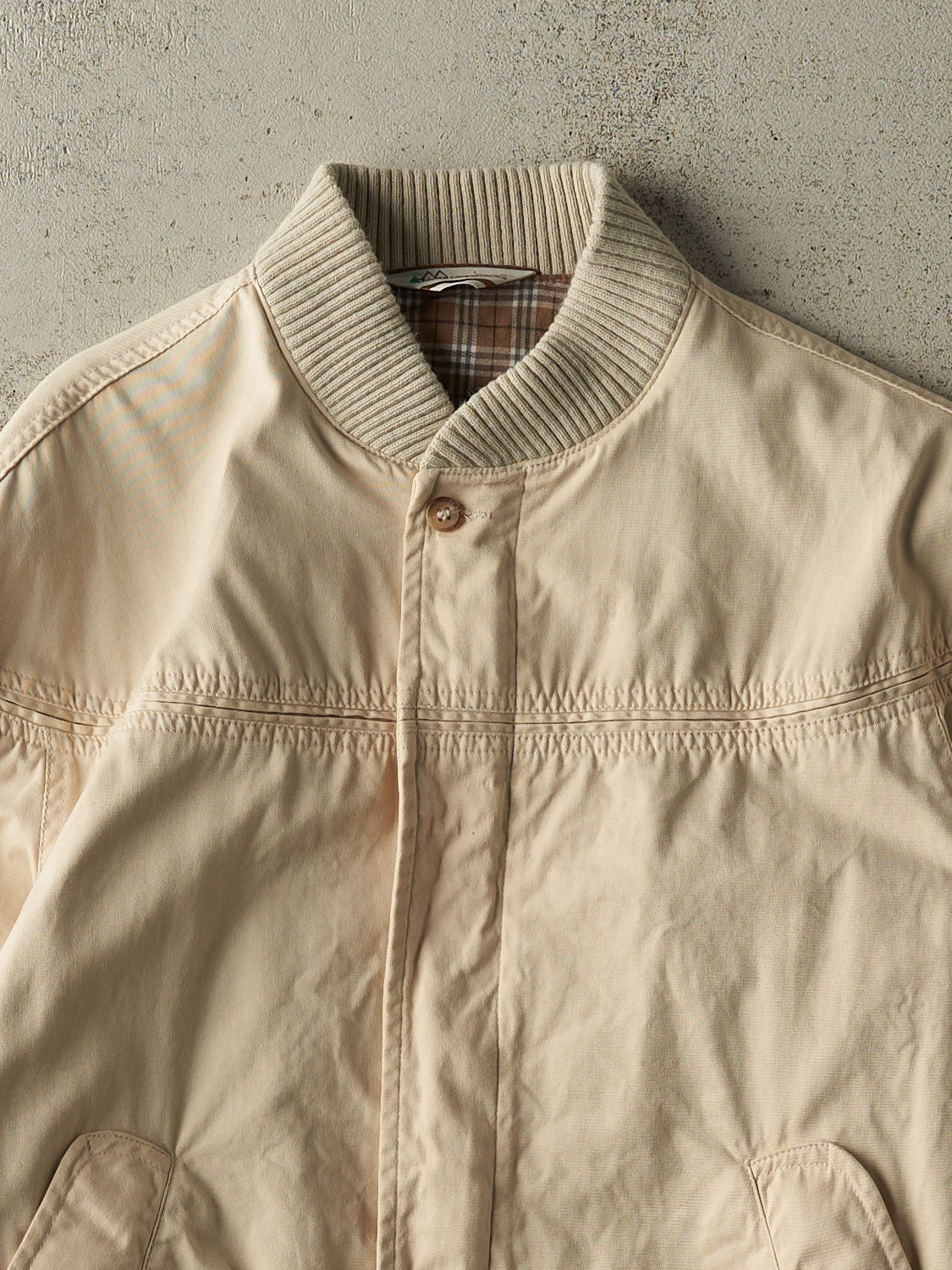 Vintage 80s Beige Harrington Jacket (M/L)