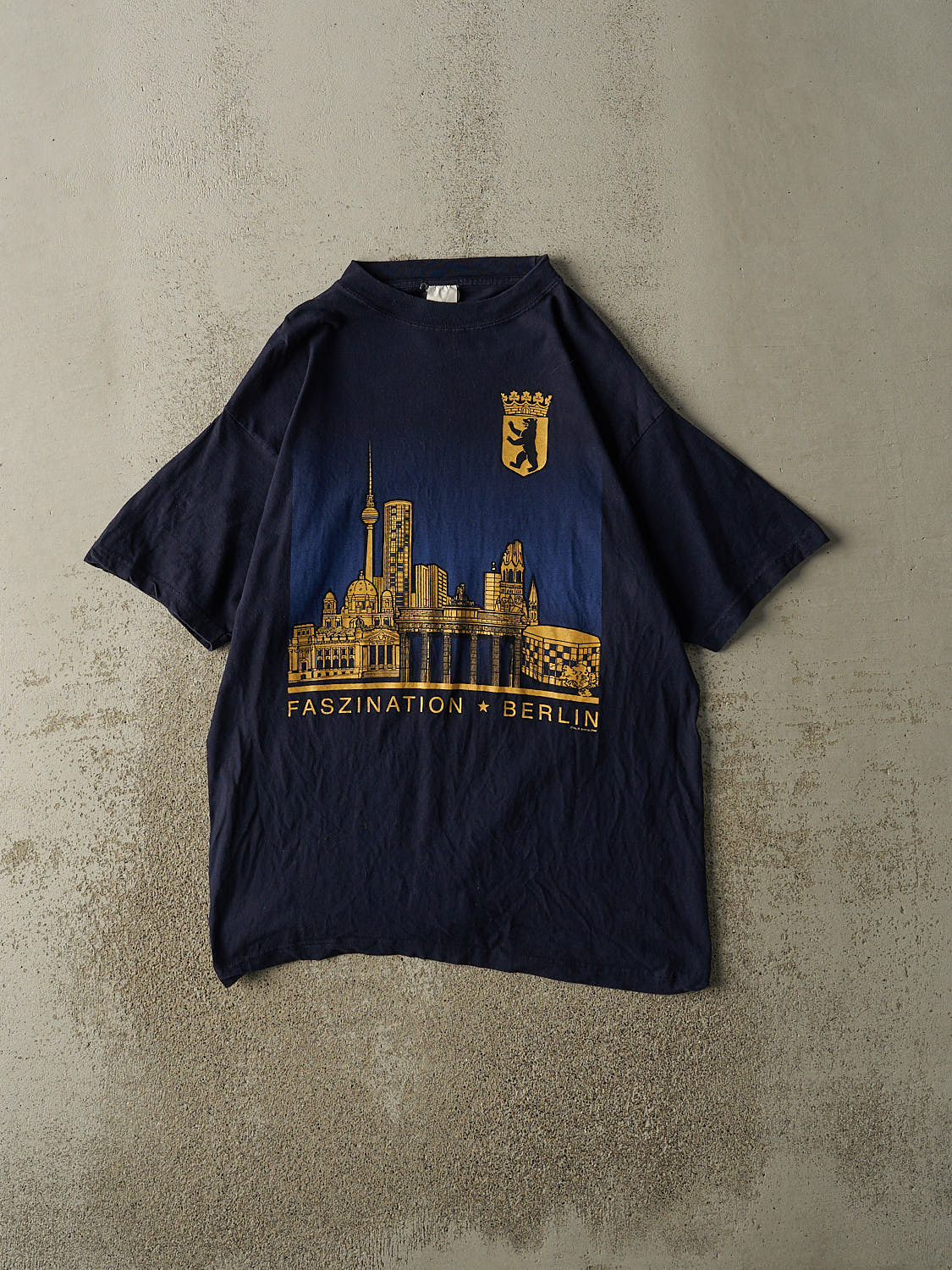 Vintage 90s Navy Blue Berlin Tee (L/XL)