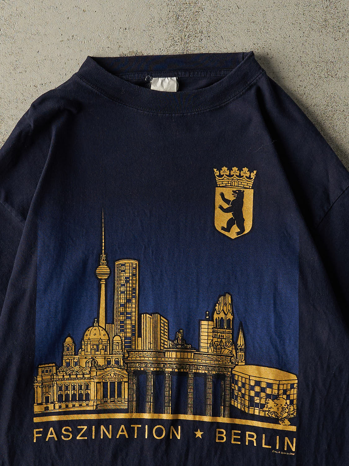Vintage 90s Navy Blue Berlin Tee (L/XL)