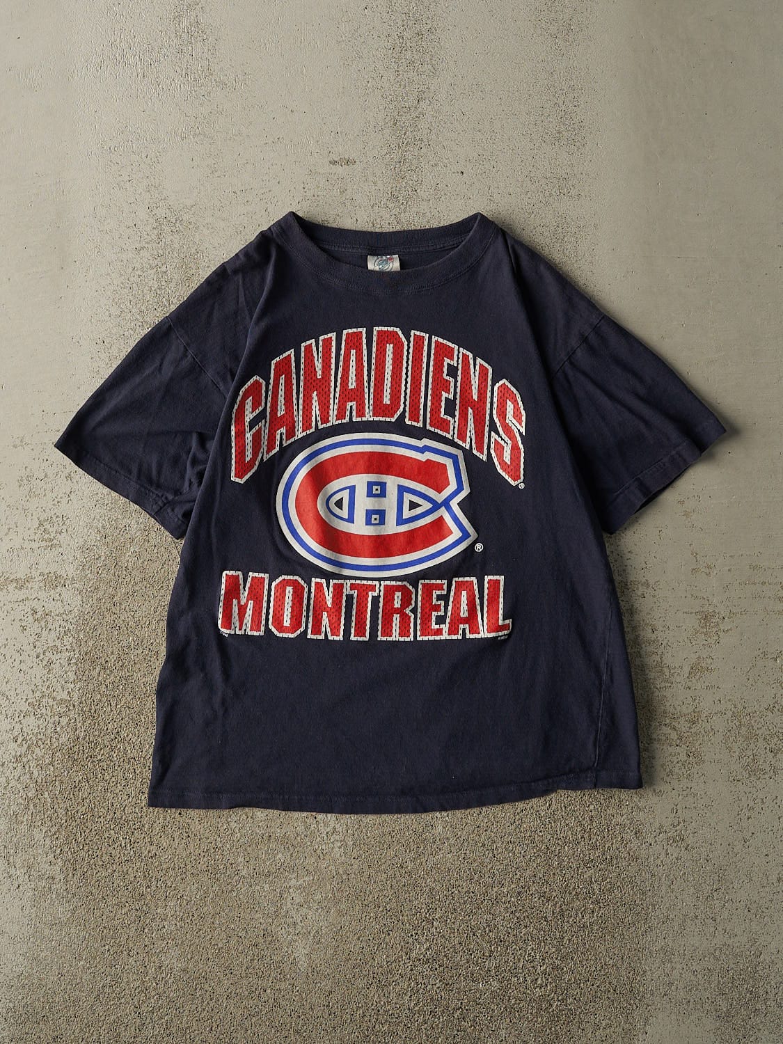 Vintage 90s Navy Blue Montreal Canadiens Tee (M)