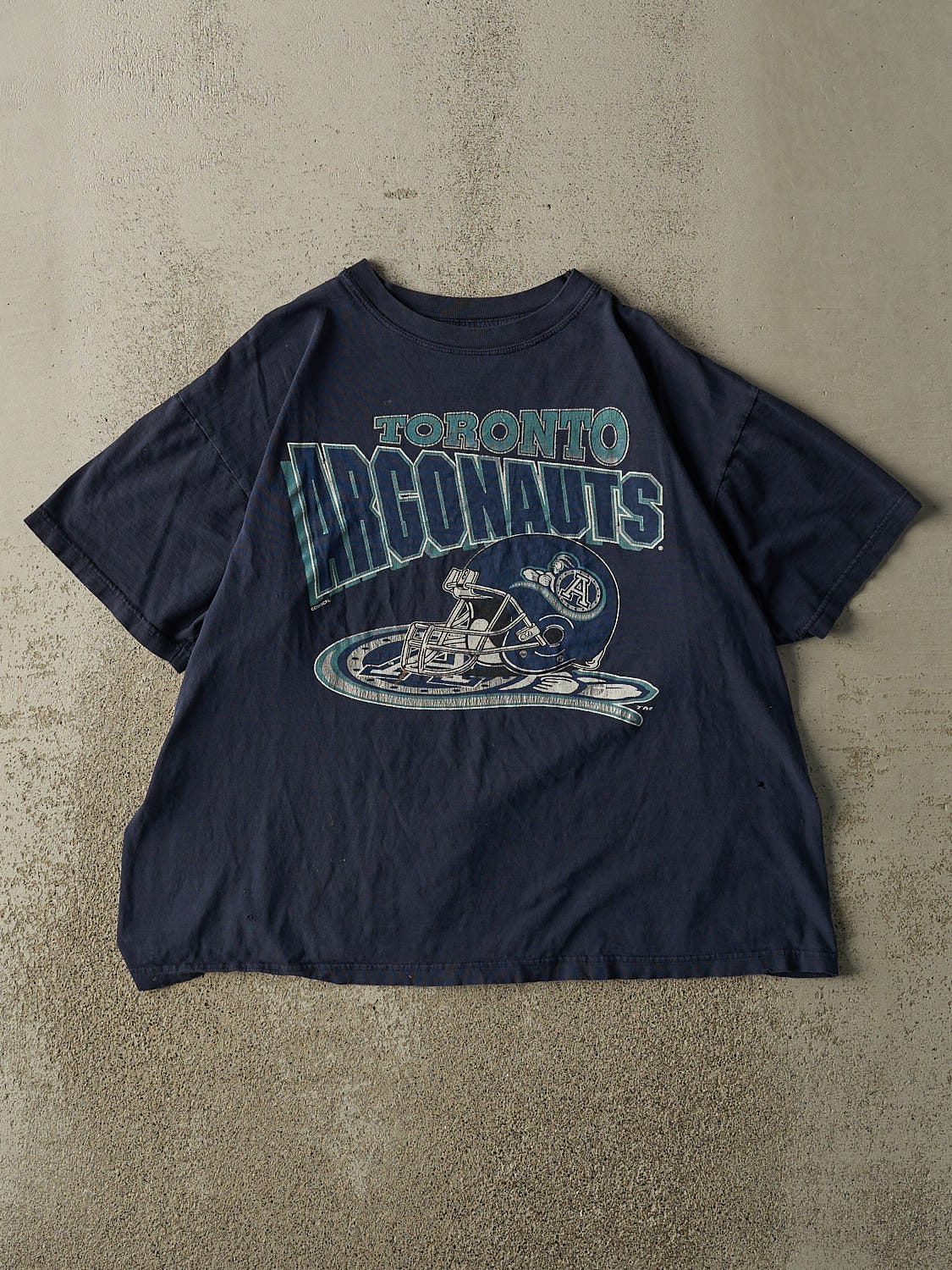 Vintage 90s Navy Blue Toronto Argonauts Tee (L)