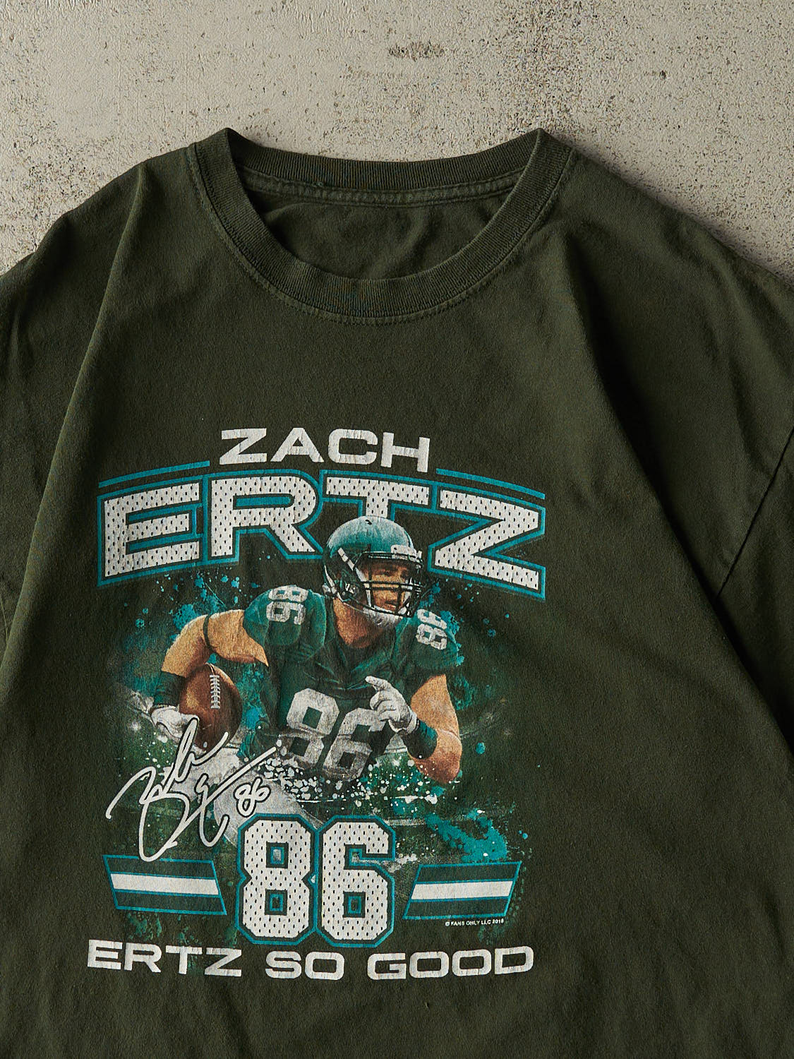 18' Green Philadelphia Eagles Zach Eartz Tee (M/L)