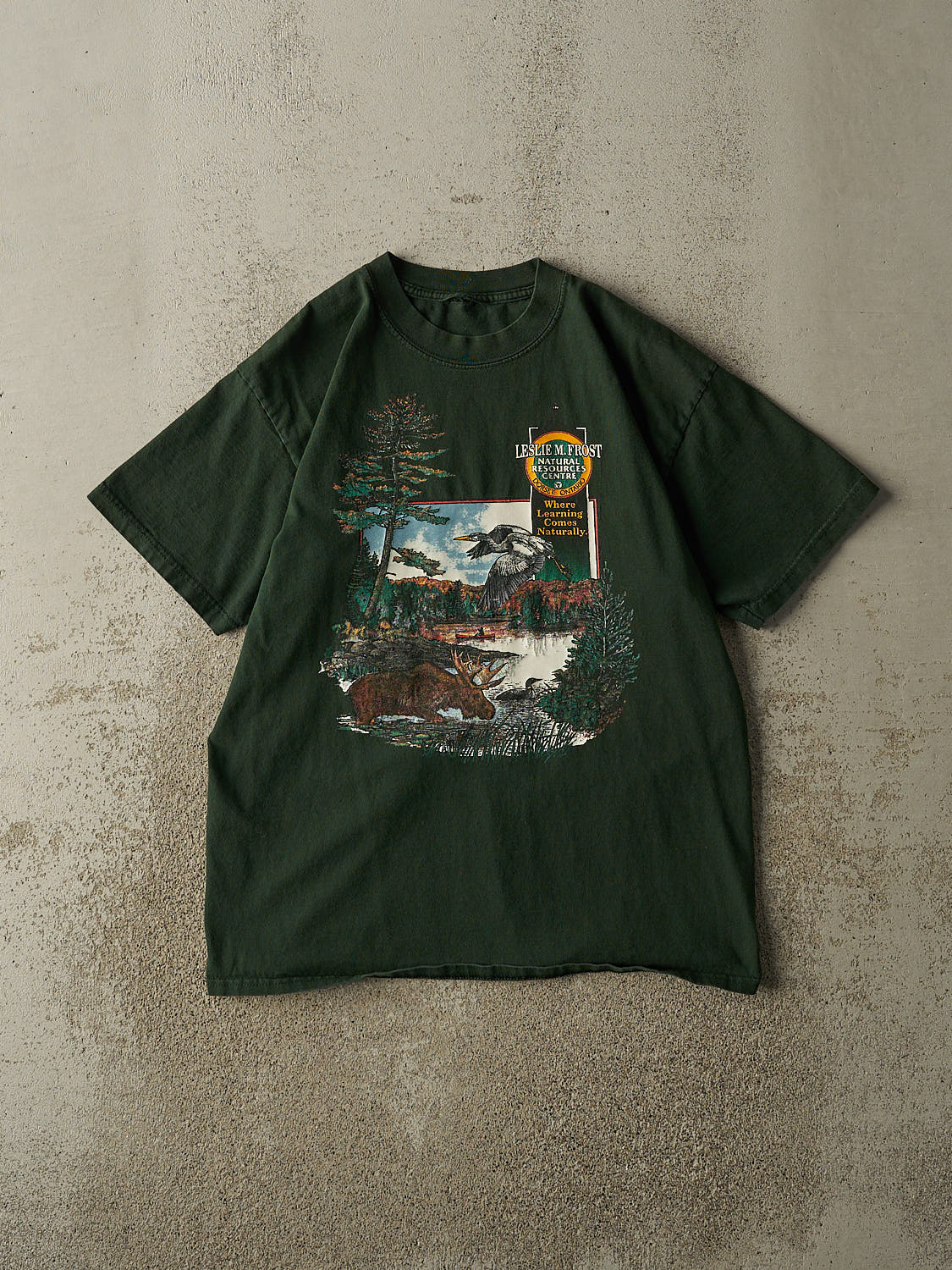 Vintage Y2K Green Ontario Nature Tee (M/L)