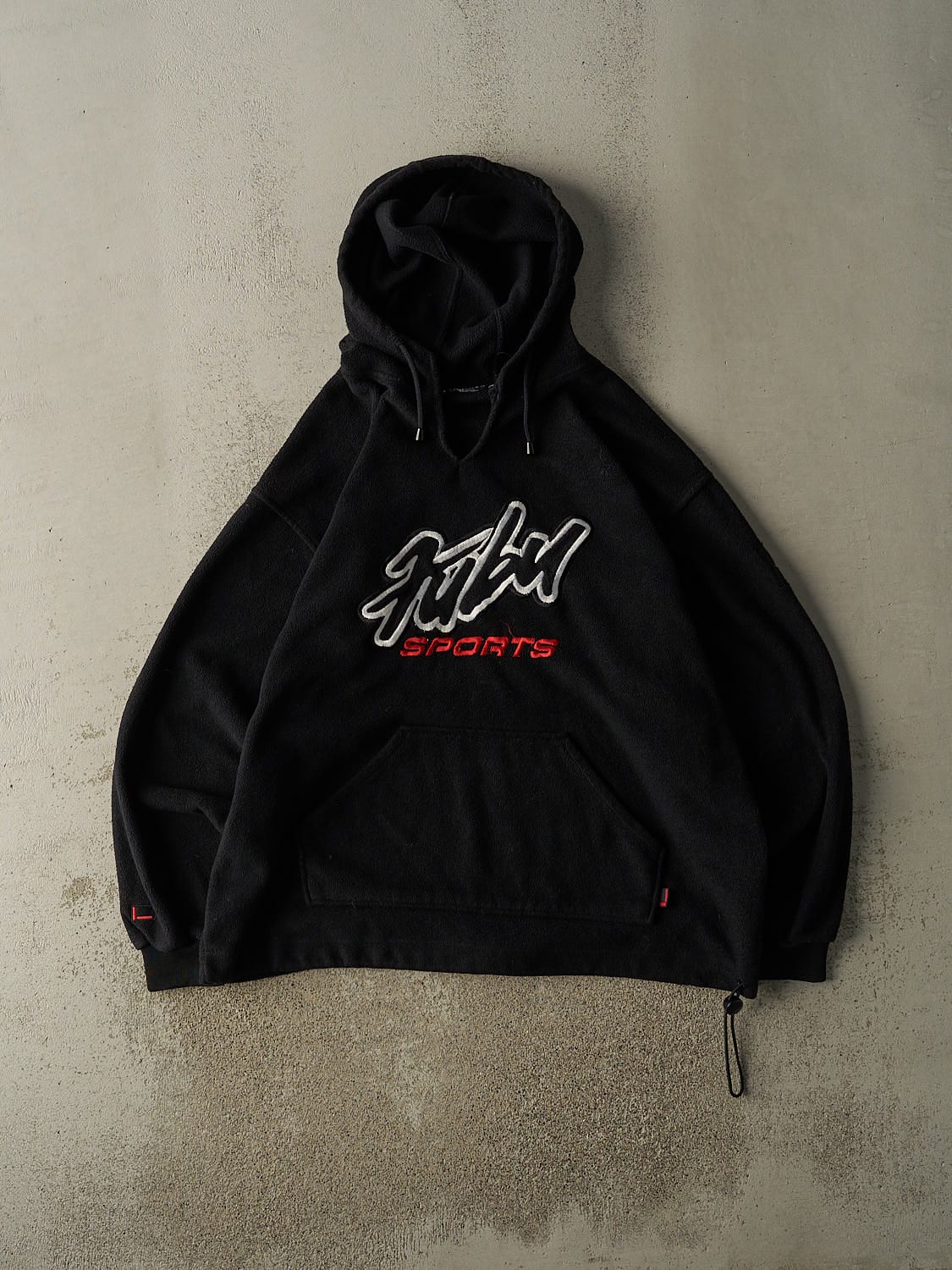 Vintage Y2K Black Fubu Fleece Hoodie (XXL)