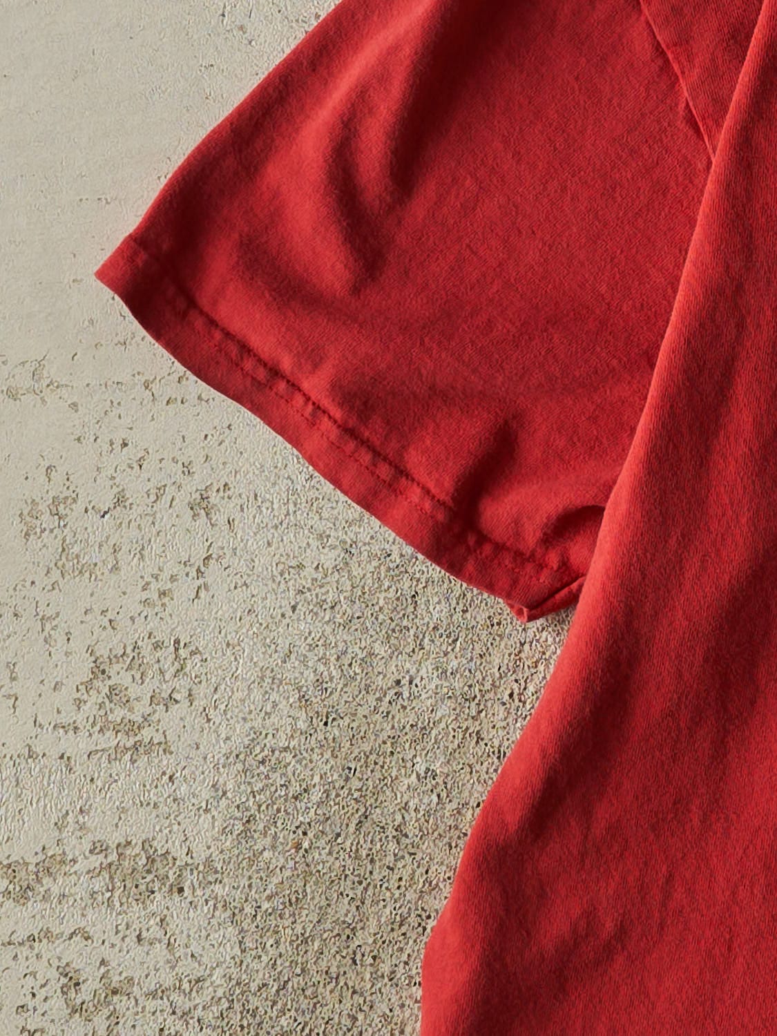 Vintage Y2K Red Nike Logo Tee (L)
