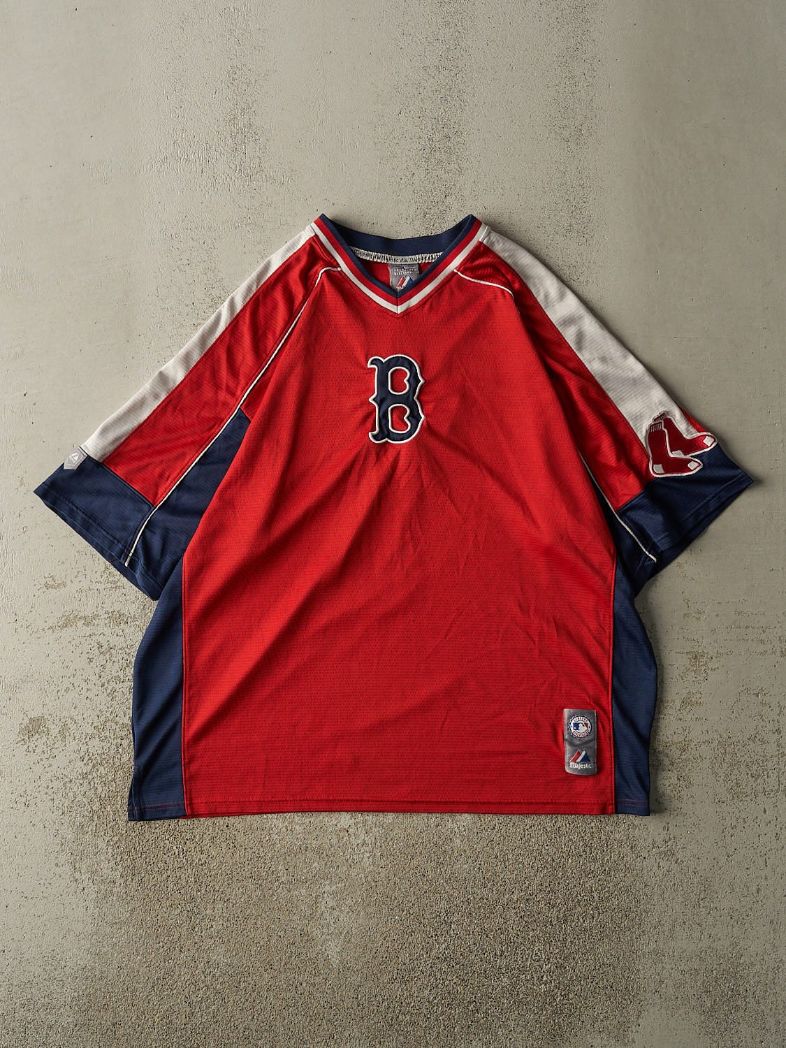 Vintage Y2K Red Boston Red Sox Embroidered Jersey (XL/XXL)