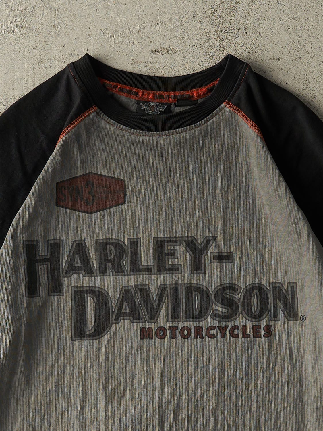 Vintage Y2K Charcoal Grey Harley Davidson Tee (L)